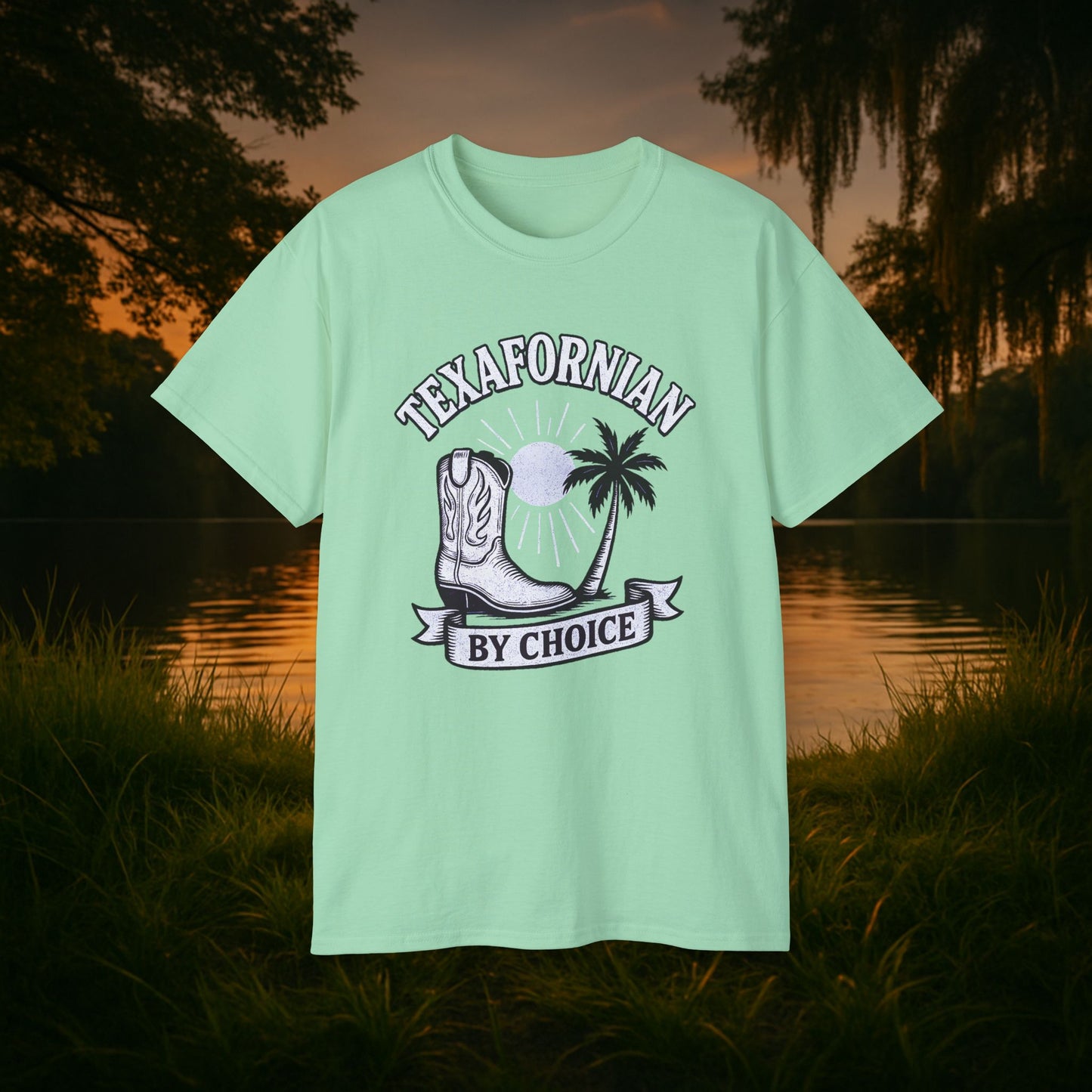 Texafornian By Choice" Tee - (Crispy White Edition)