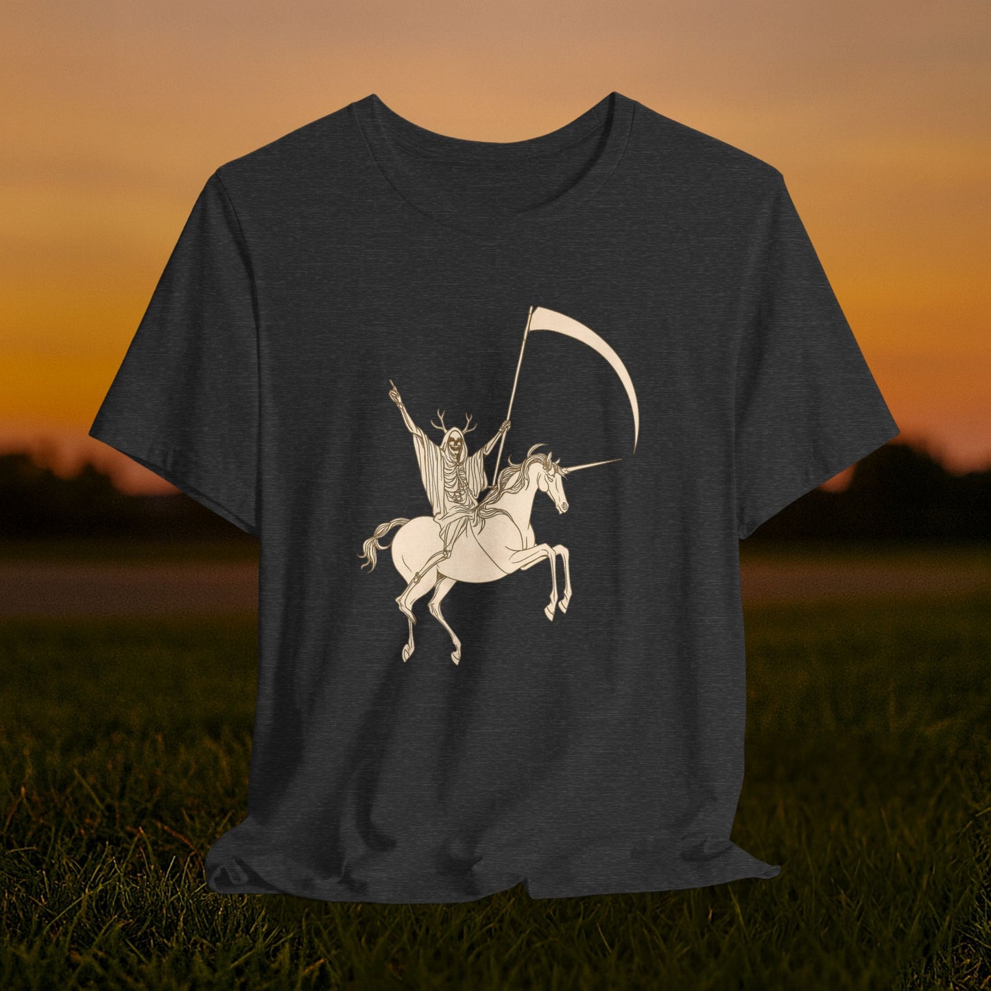 "Death Rides a Unicorn" Tee