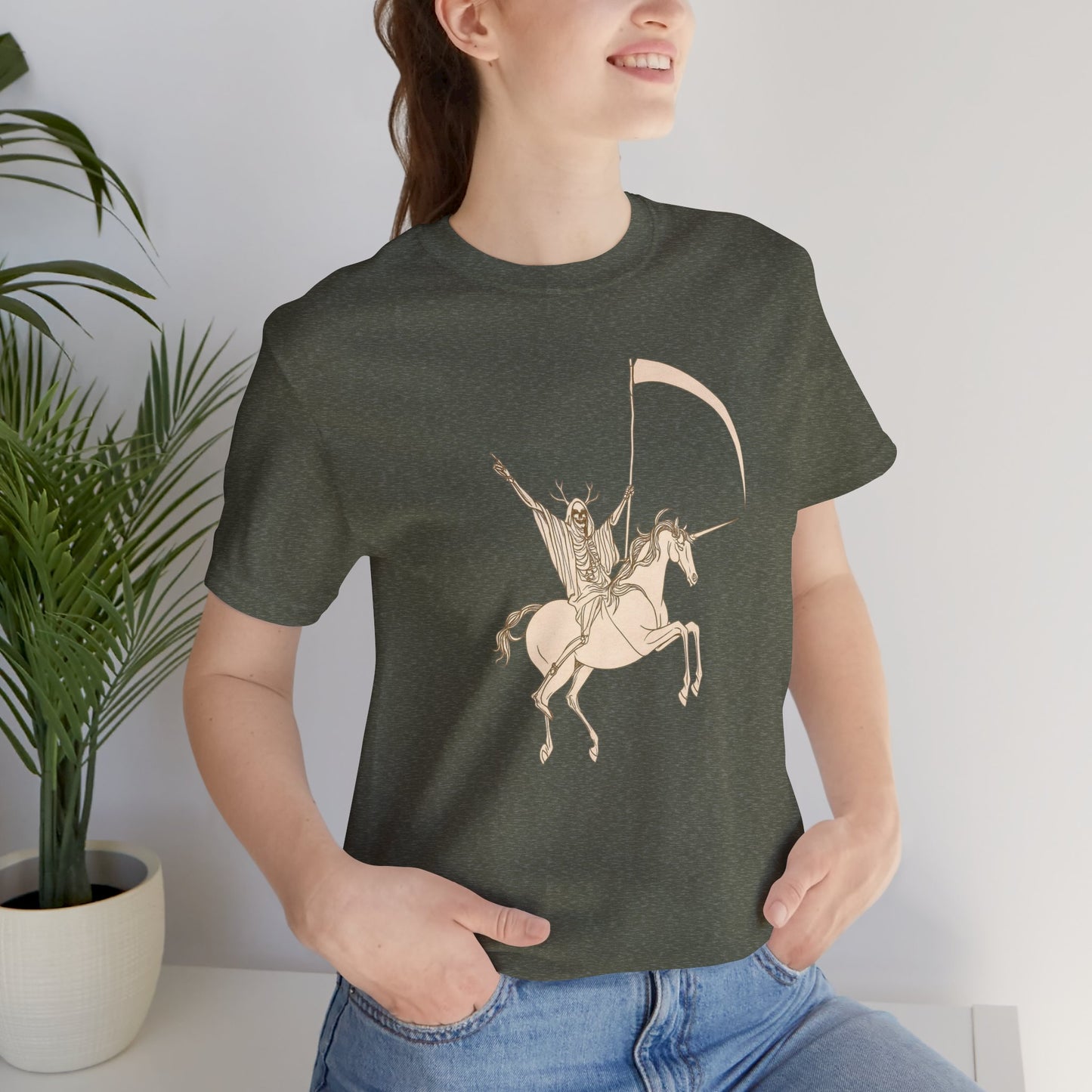"Death Rides a Unicorn" Tee
