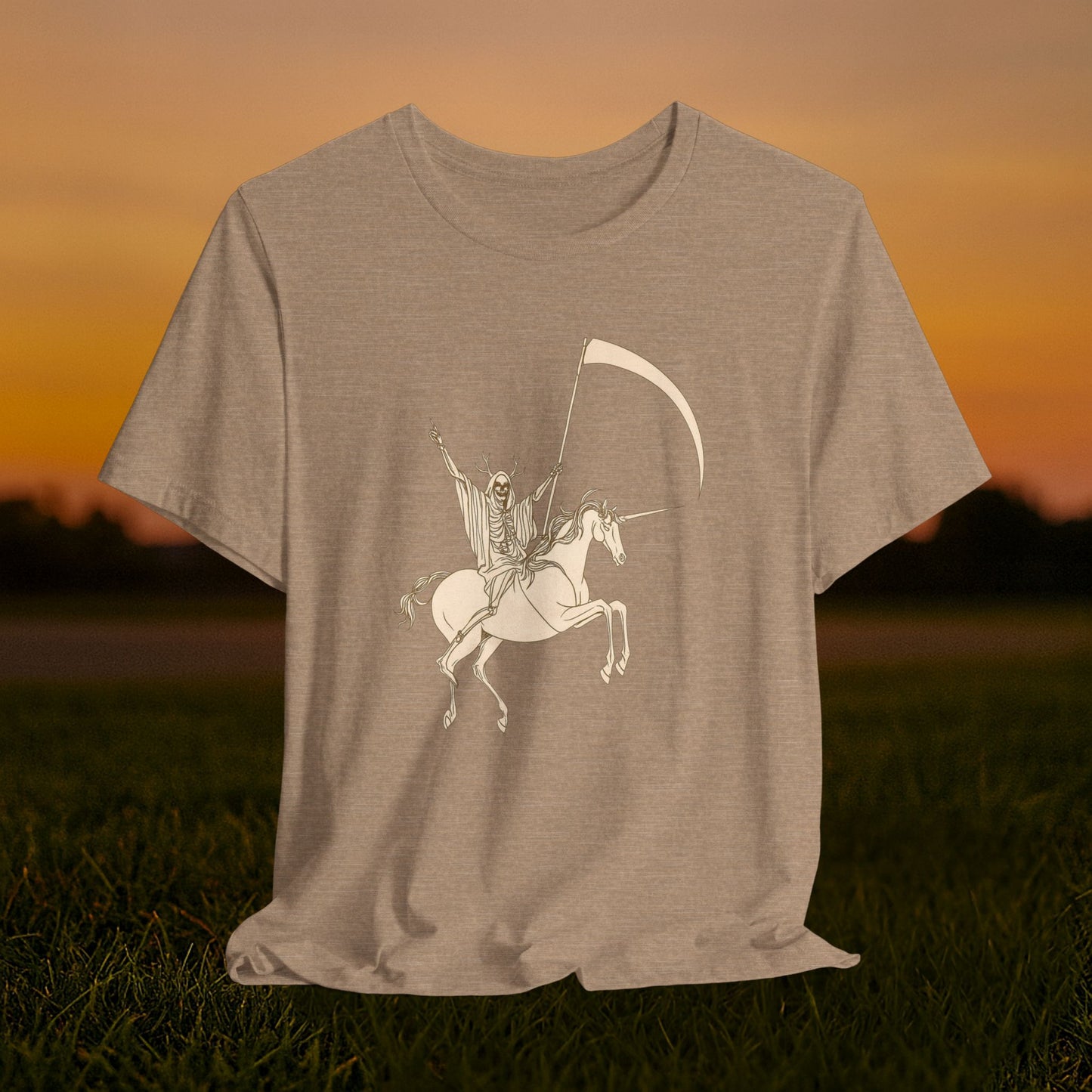 "Death Rides a Unicorn" Tee