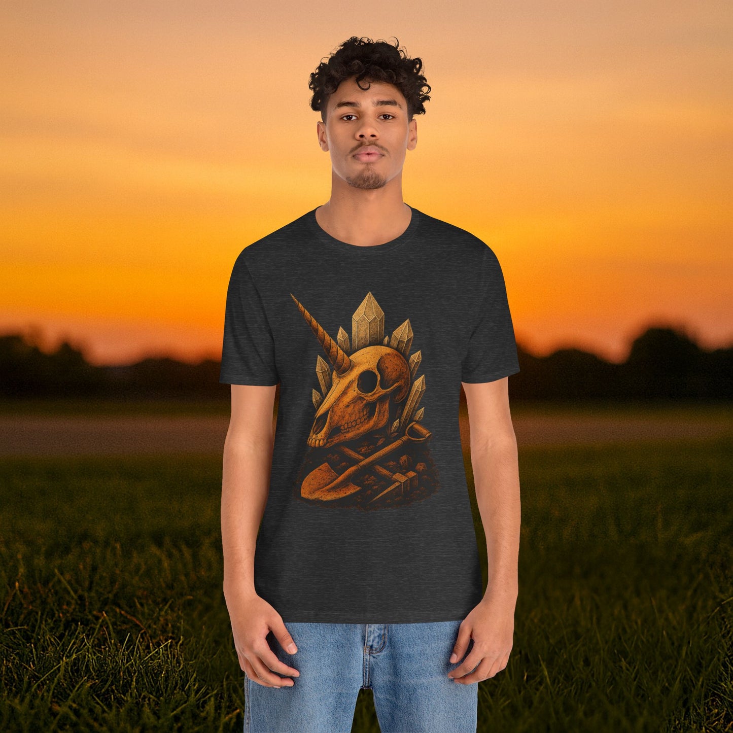 “Unearthed Unicorn Skull" Tee
