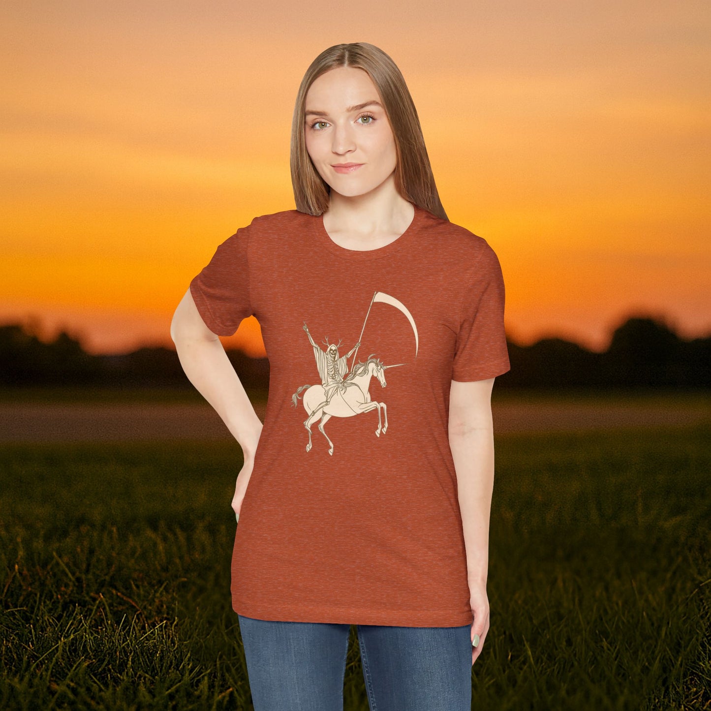 "Death Rides a Unicorn" Tee
