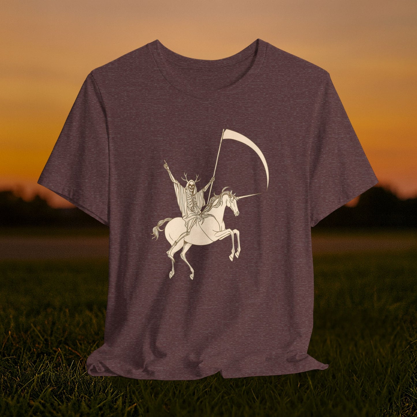 "Death Rides a Unicorn" Tee