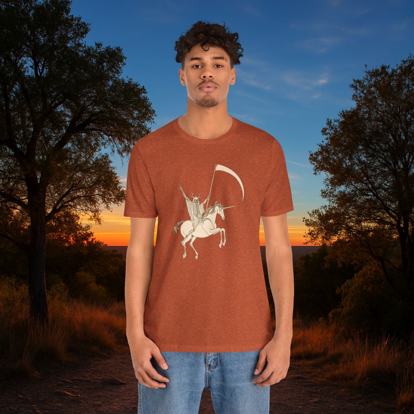 "Death Rides a Unicorn" Tee