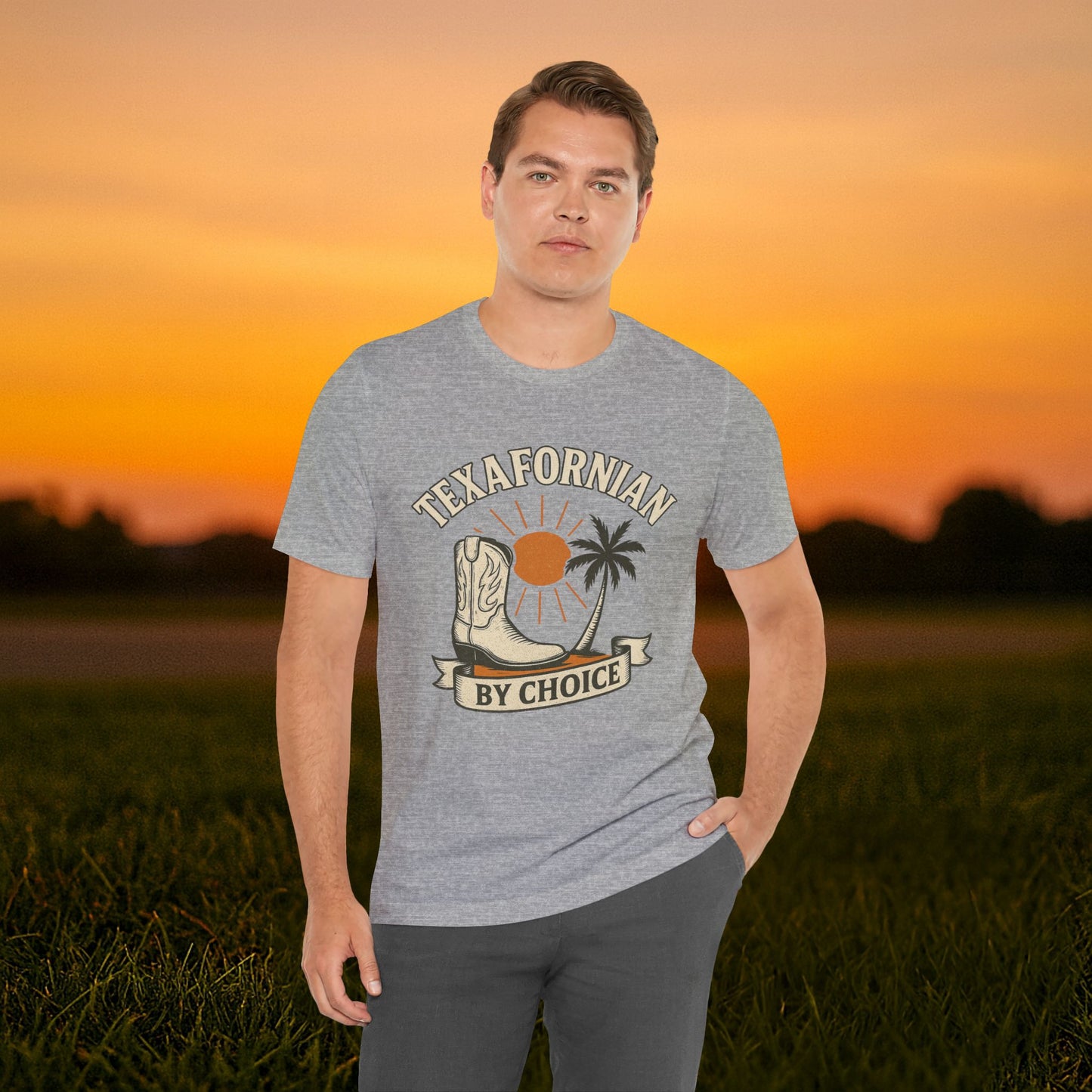 “Texafornian By Choice” Tee – (Vintage Cream Edition)