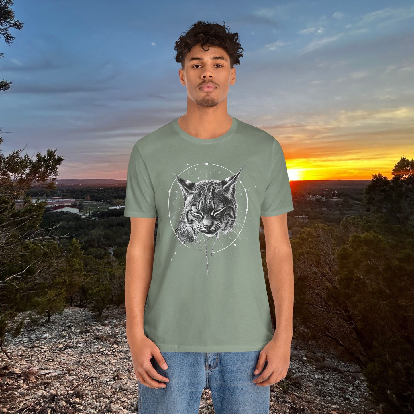 “Zen Celestial Bobcat” Tee