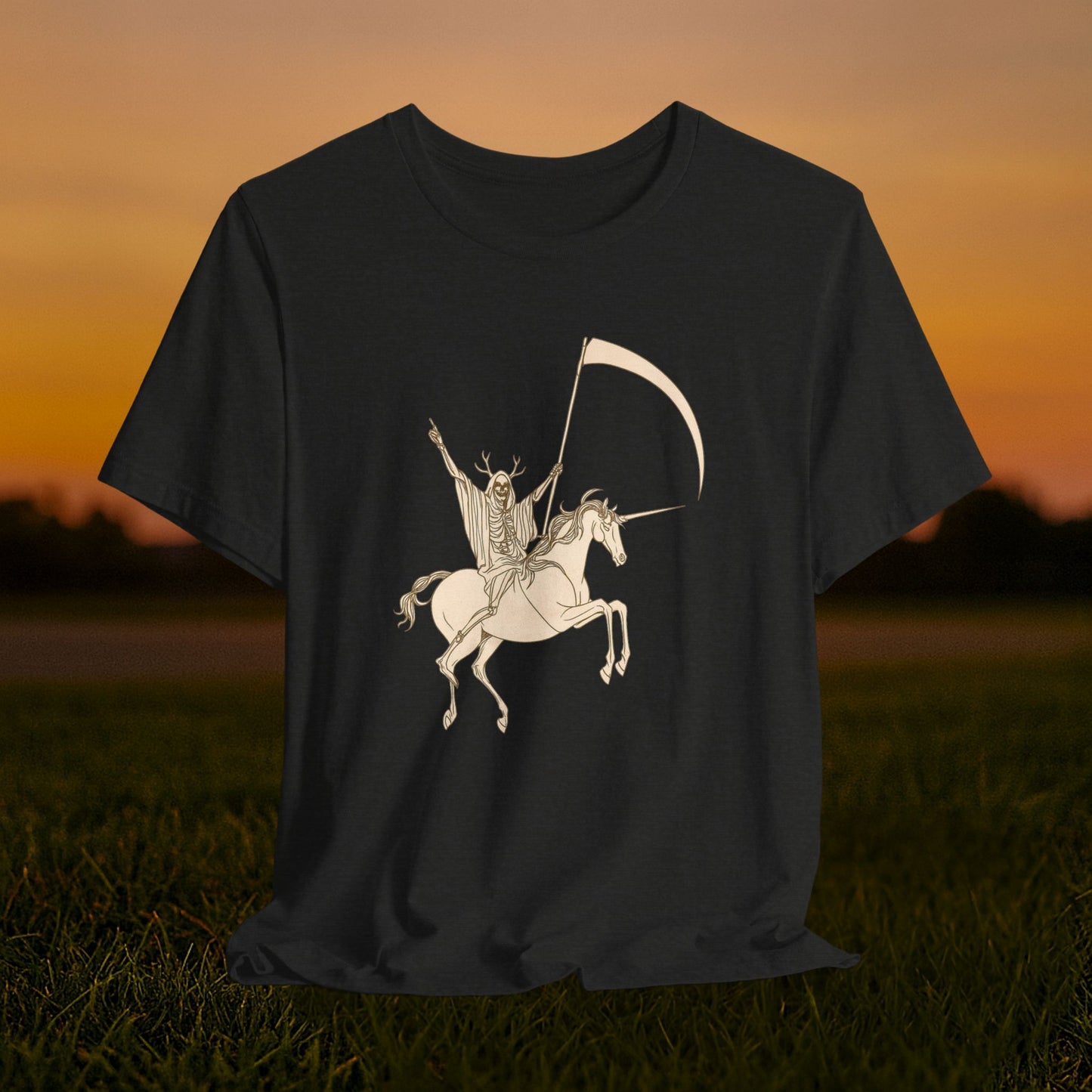 "Death Rides a Unicorn" Tee