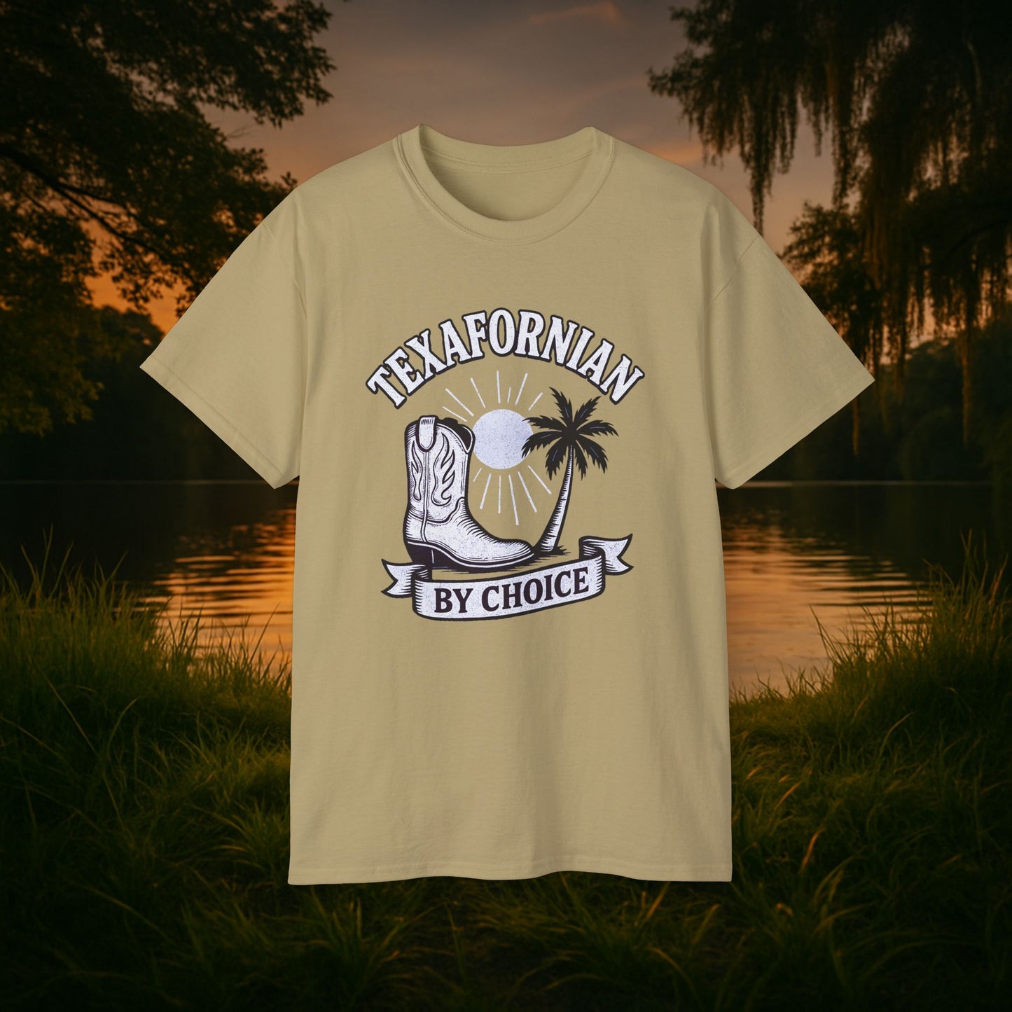 Texafornian By Choice" Tee - (Crispy White Edition)