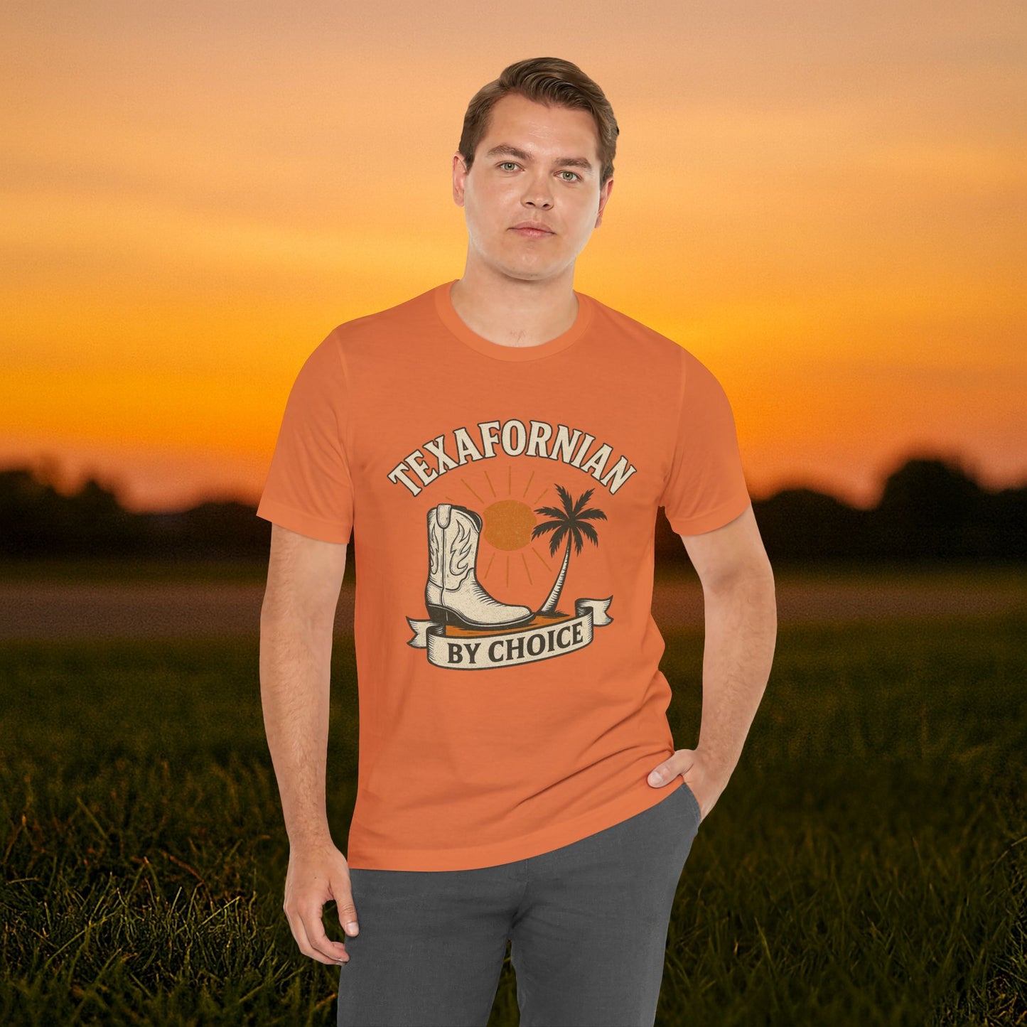“Texafornian By Choice” Tee – (Vintage Cream Edition)