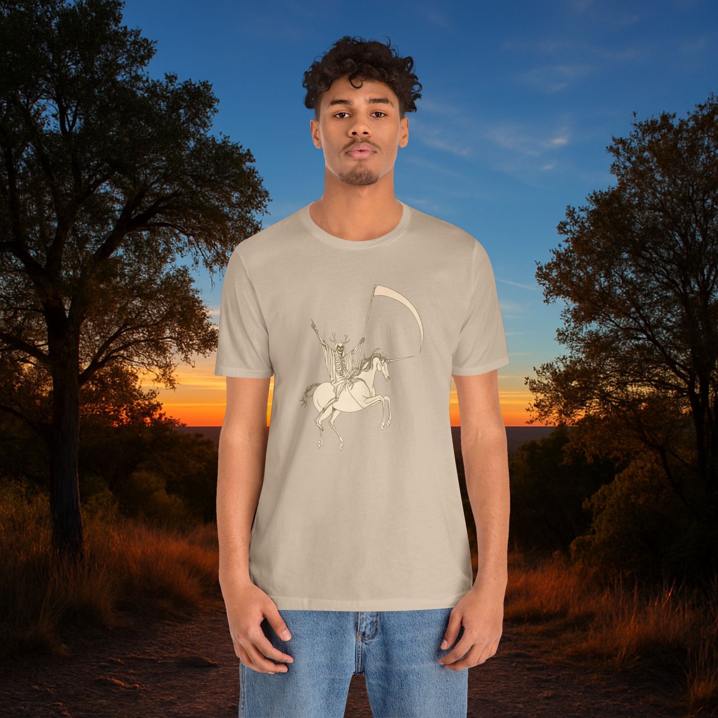 "Death Rides a Unicorn" Tee