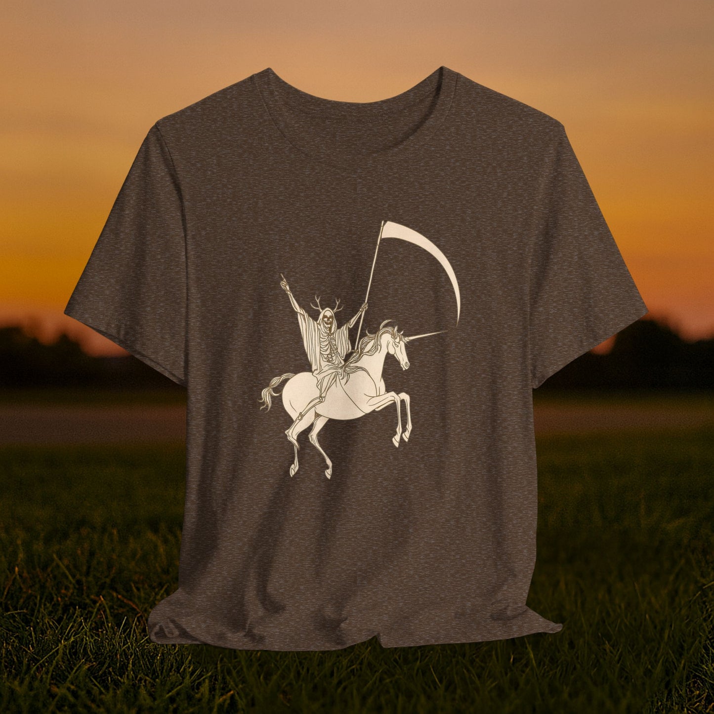 "Death Rides a Unicorn" Tee