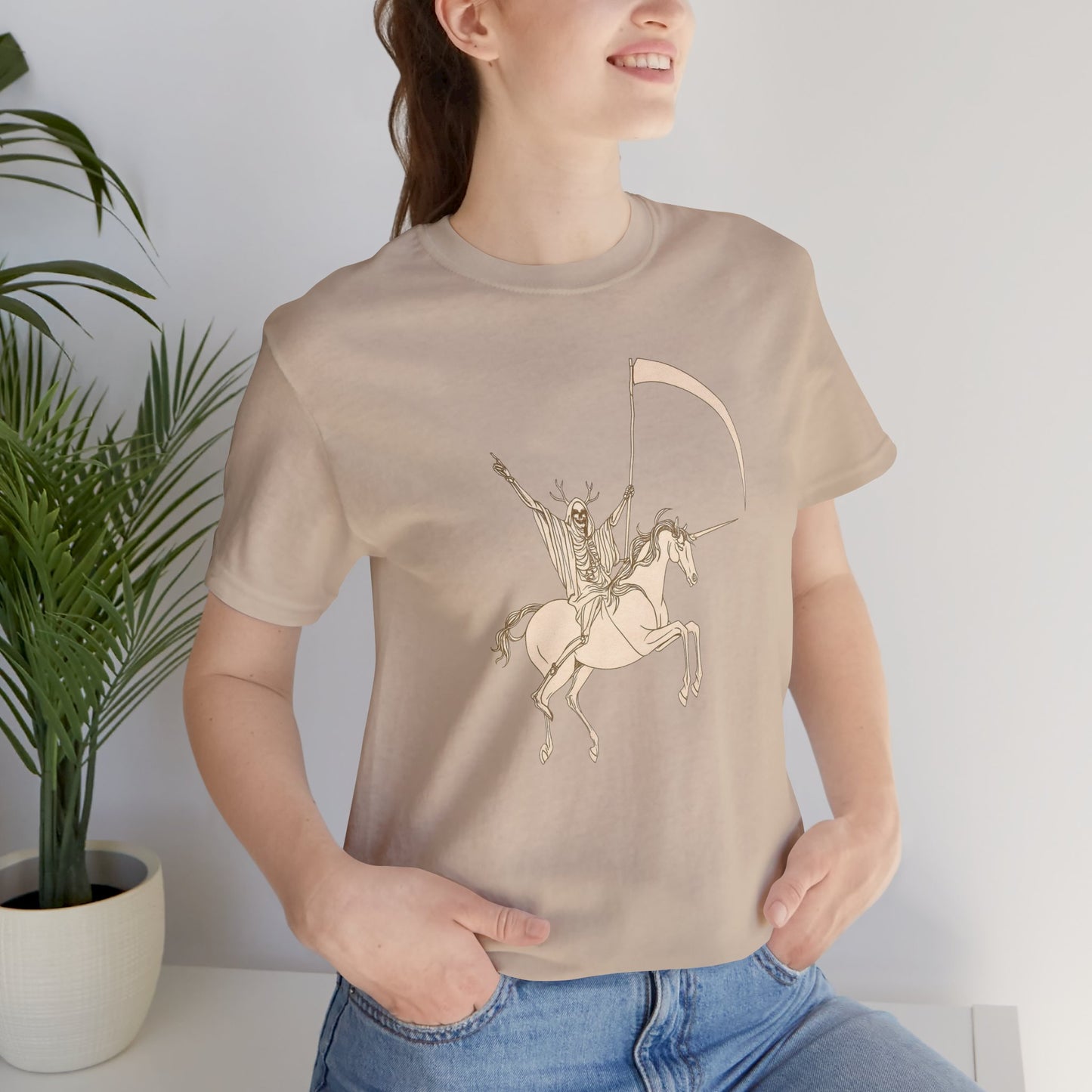 "Death Rides a Unicorn" Tee