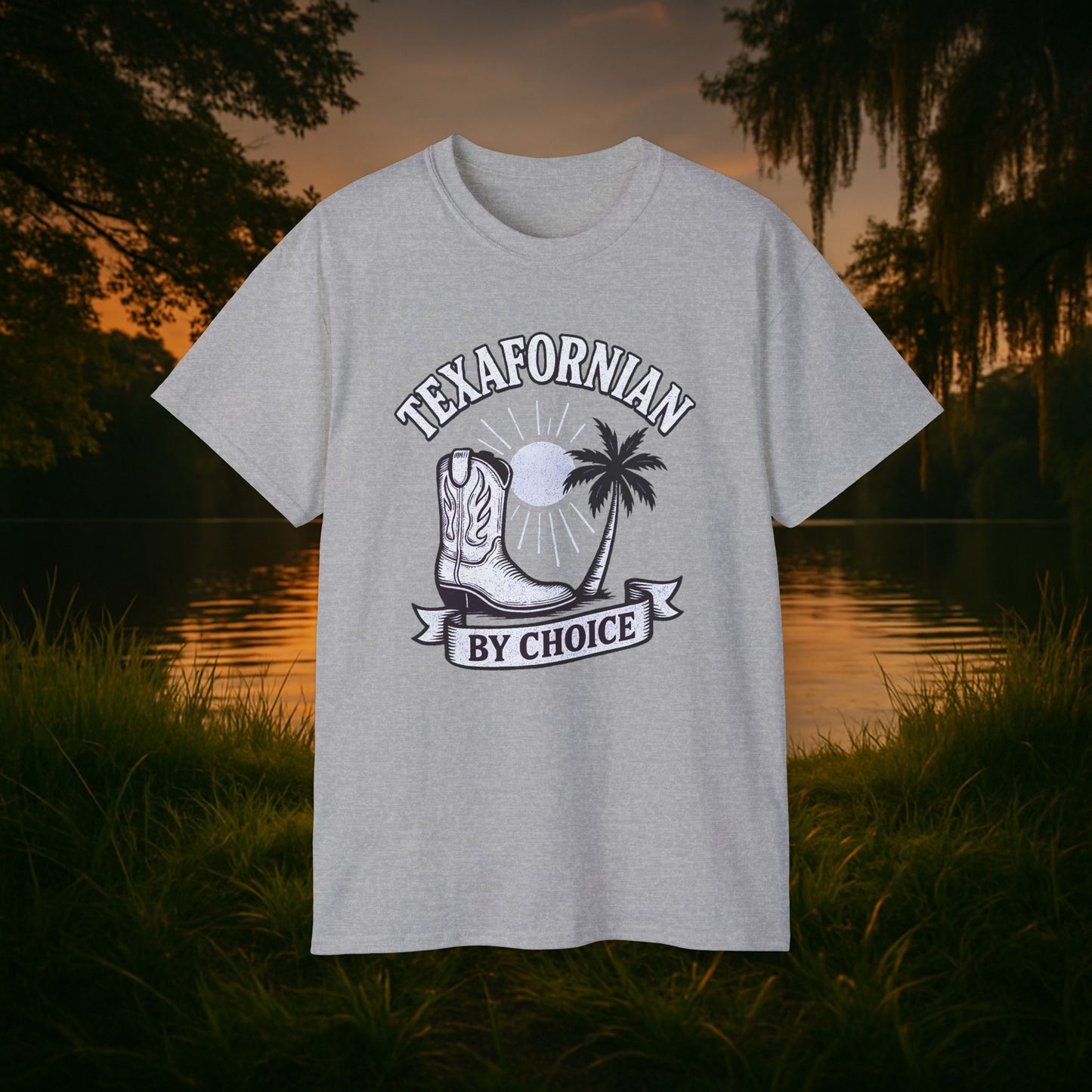 Texafornian By Choice" Tee - (Crispy White Edition)