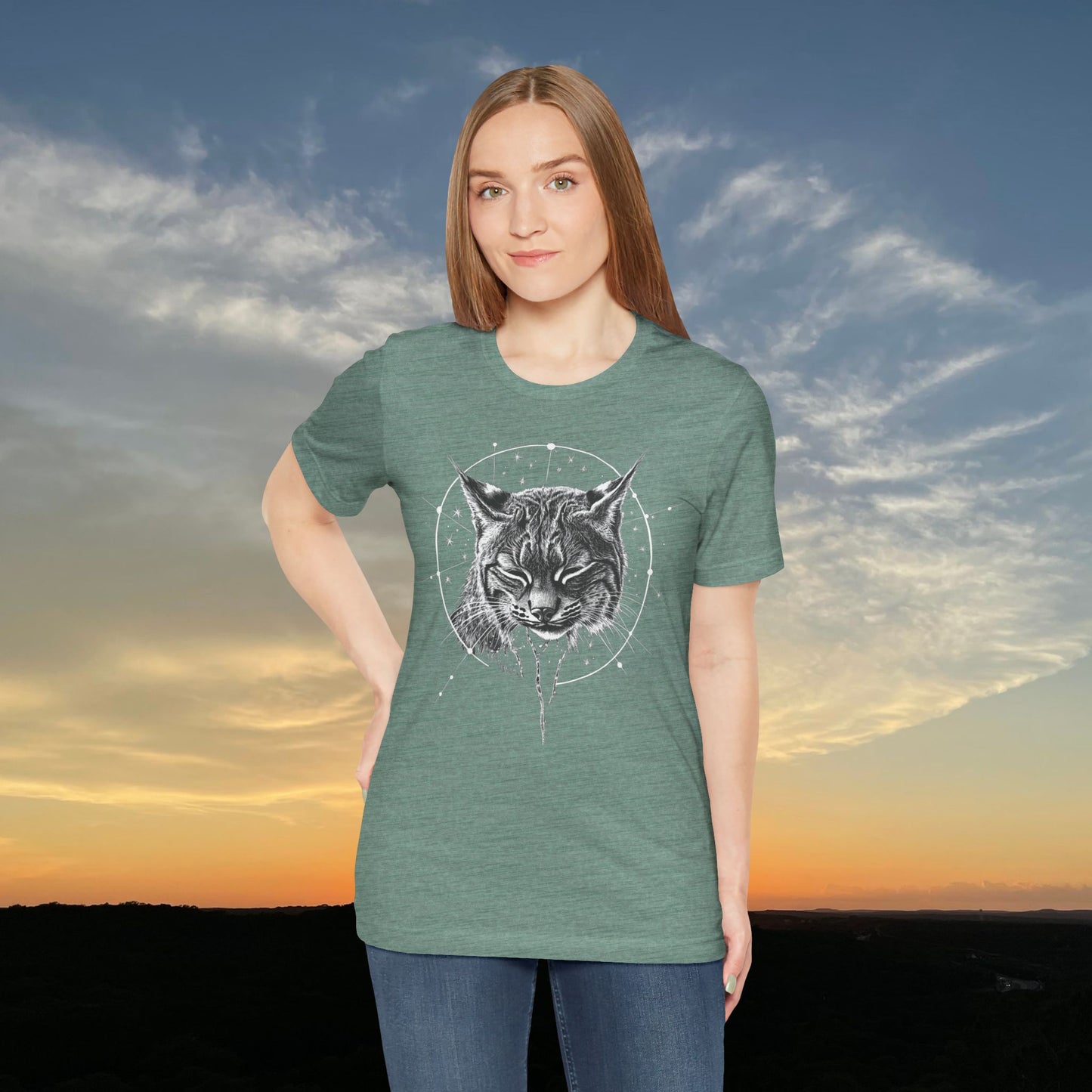 “Zen Celestial Bobcat” Tee