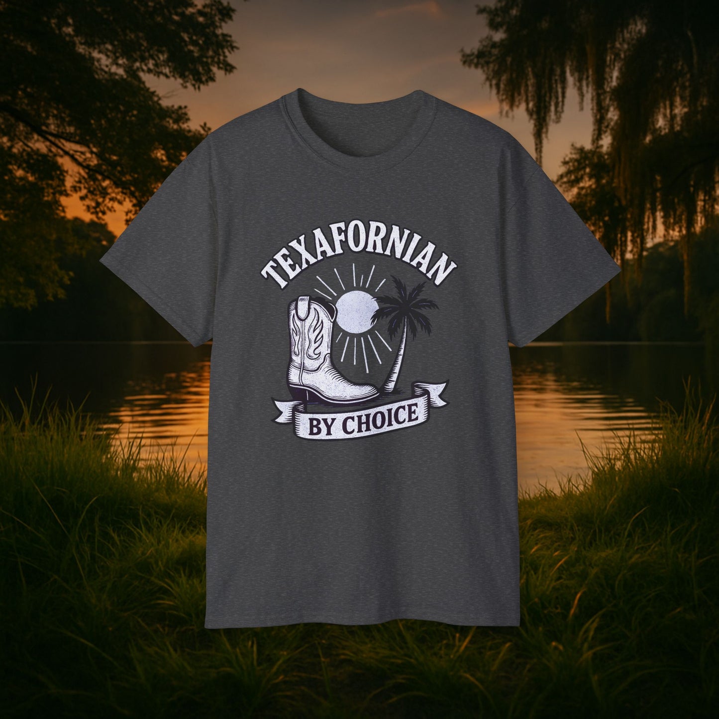 Texafornian By Choice" Tee - (Crispy White Edition)