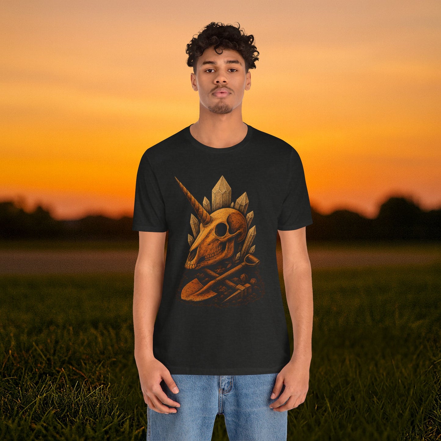 “Unearthed Unicorn Skull" Tee