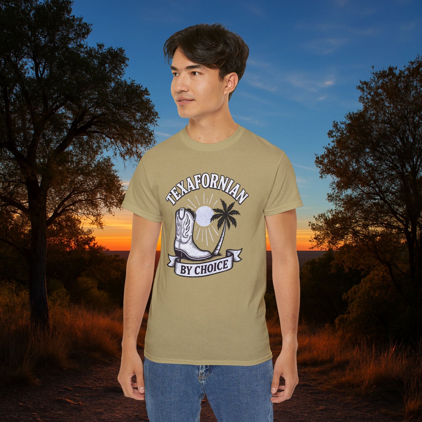 Texafornian By Choice" Tee - (Crispy White Edition)
