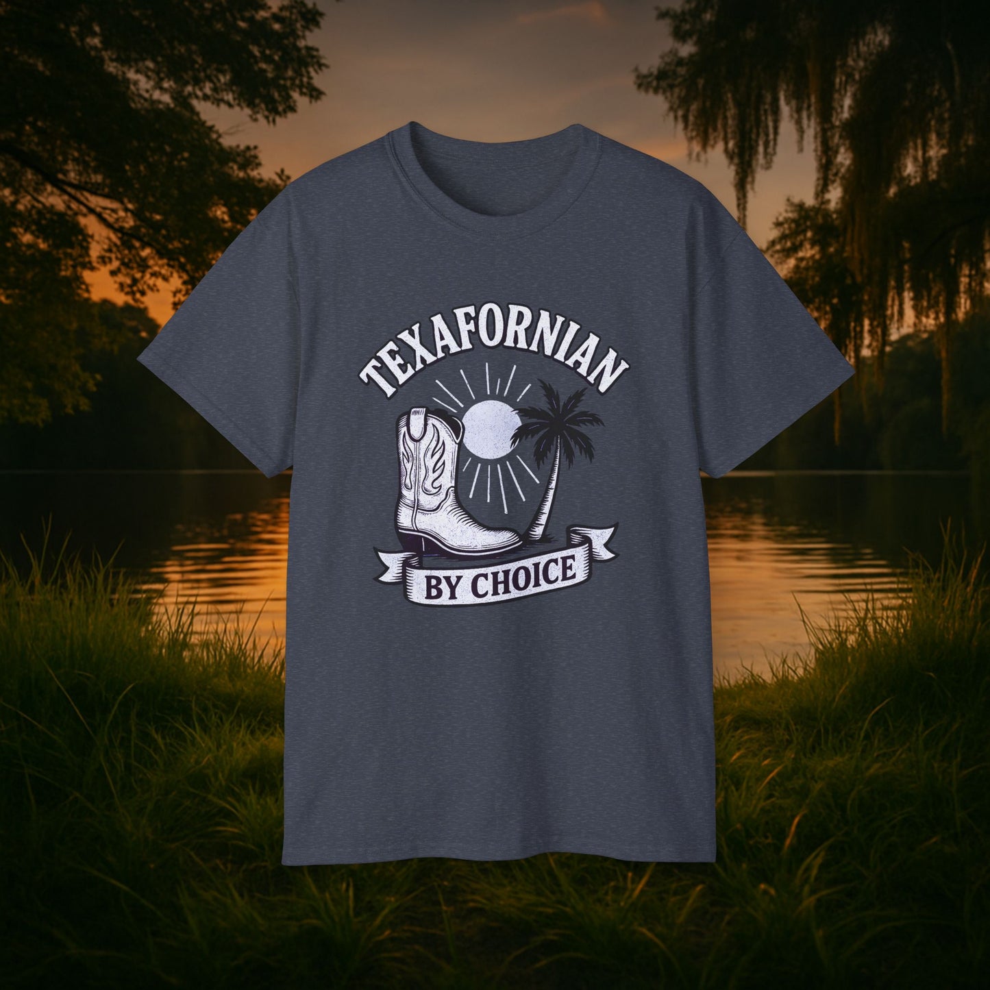 Texafornian By Choice" Tee - (Crispy White Edition)