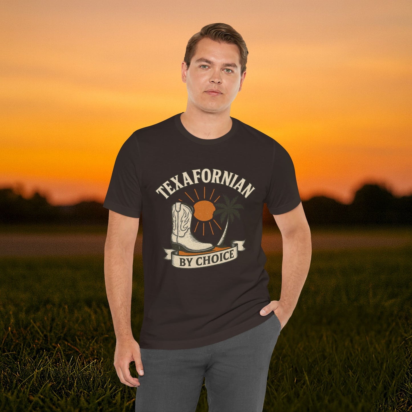 “Texafornian By Choice” Tee – (Vintage Cream Edition)