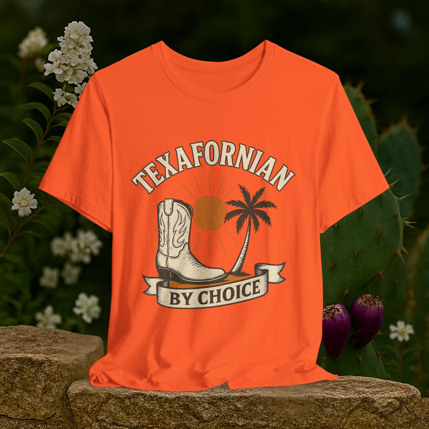 “Texafornian By Choice” Tee – (Vintage Cream Edition)