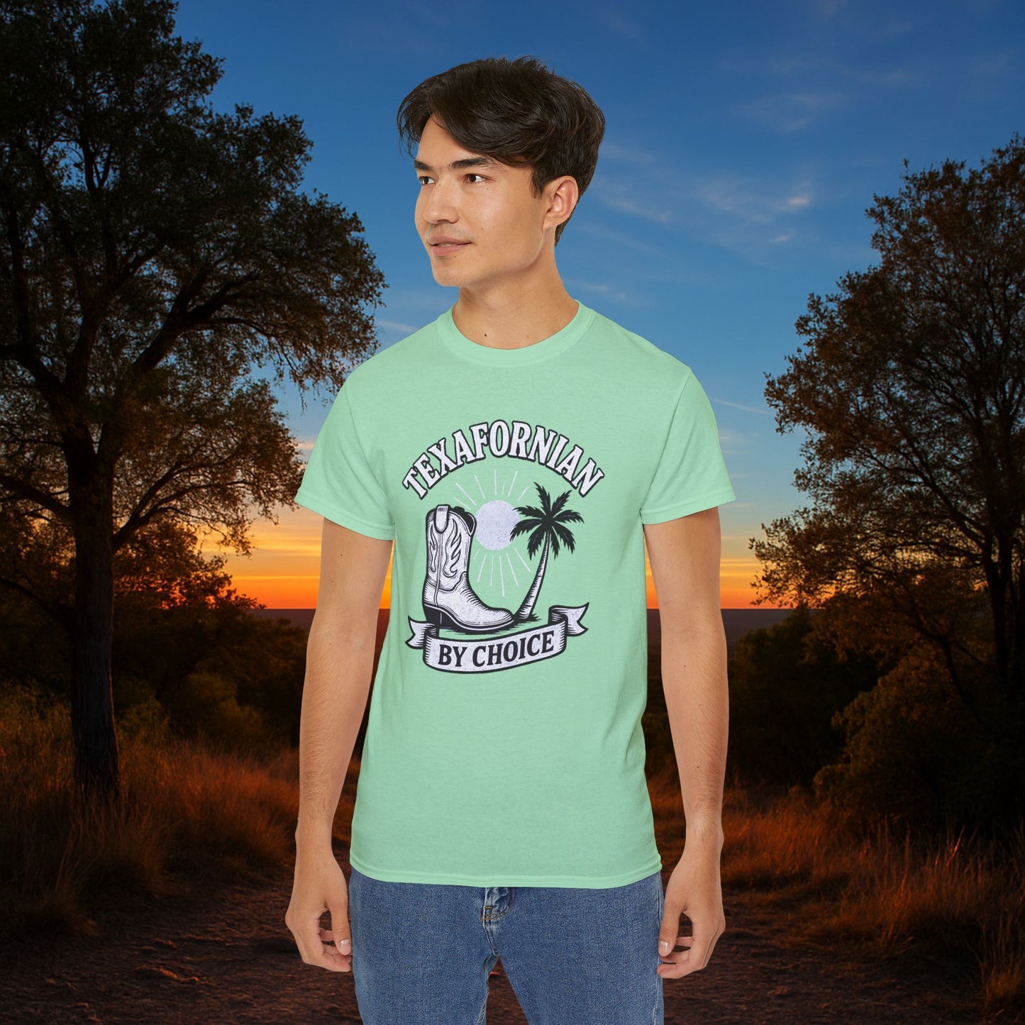 Texafornian By Choice" Tee - (Crispy White Edition)