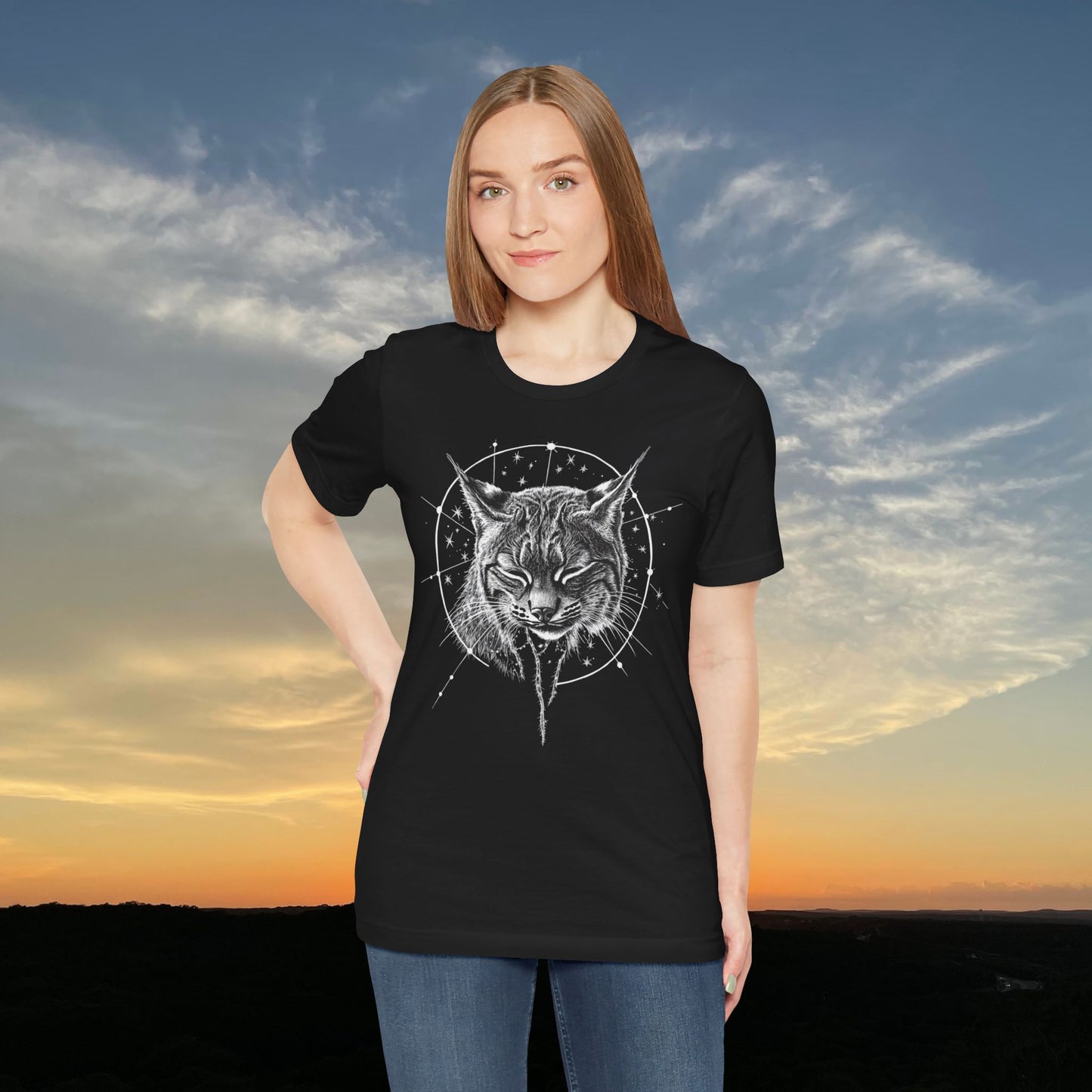 “Zen Celestial Bobcat” Tee