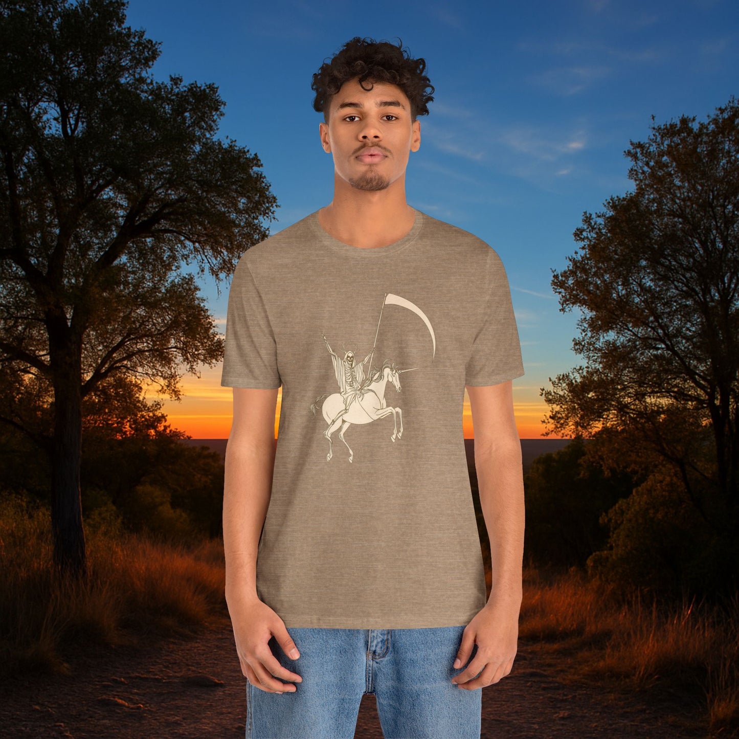 "Death Rides a Unicorn" Tee