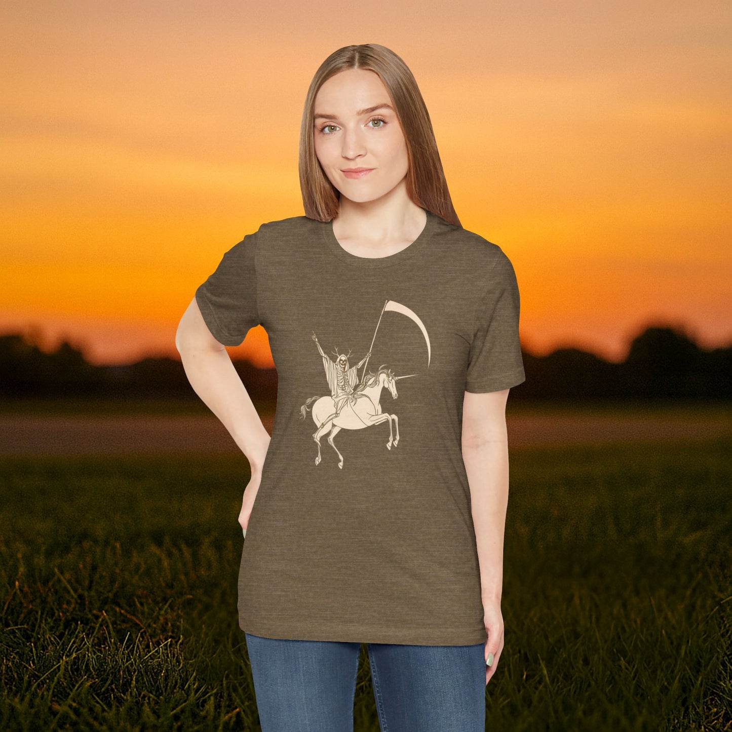 "Death Rides a Unicorn" Tee
