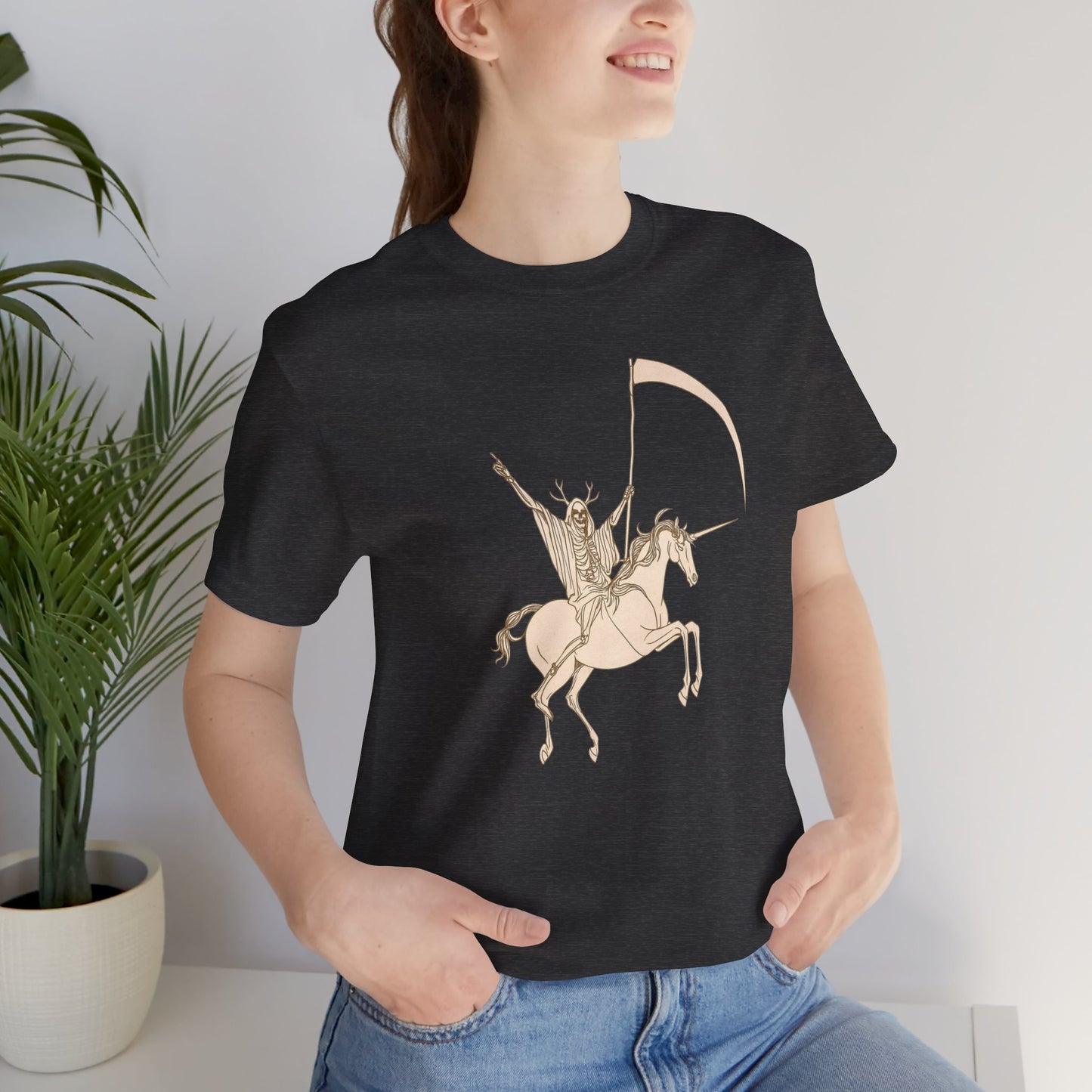 "Death Rides a Unicorn" Tee