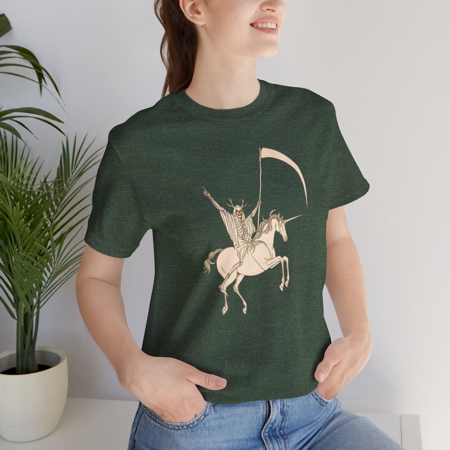 "Death Rides a Unicorn" Tee
