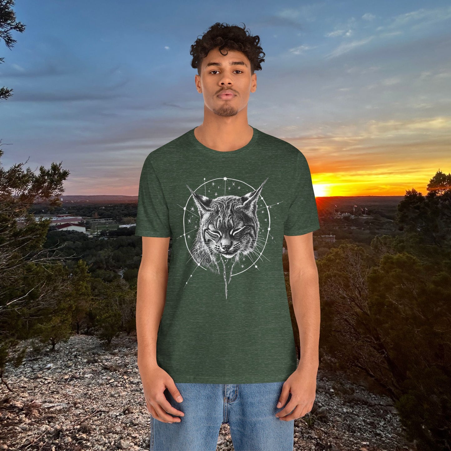“Zen Celestial Bobcat” Tee
