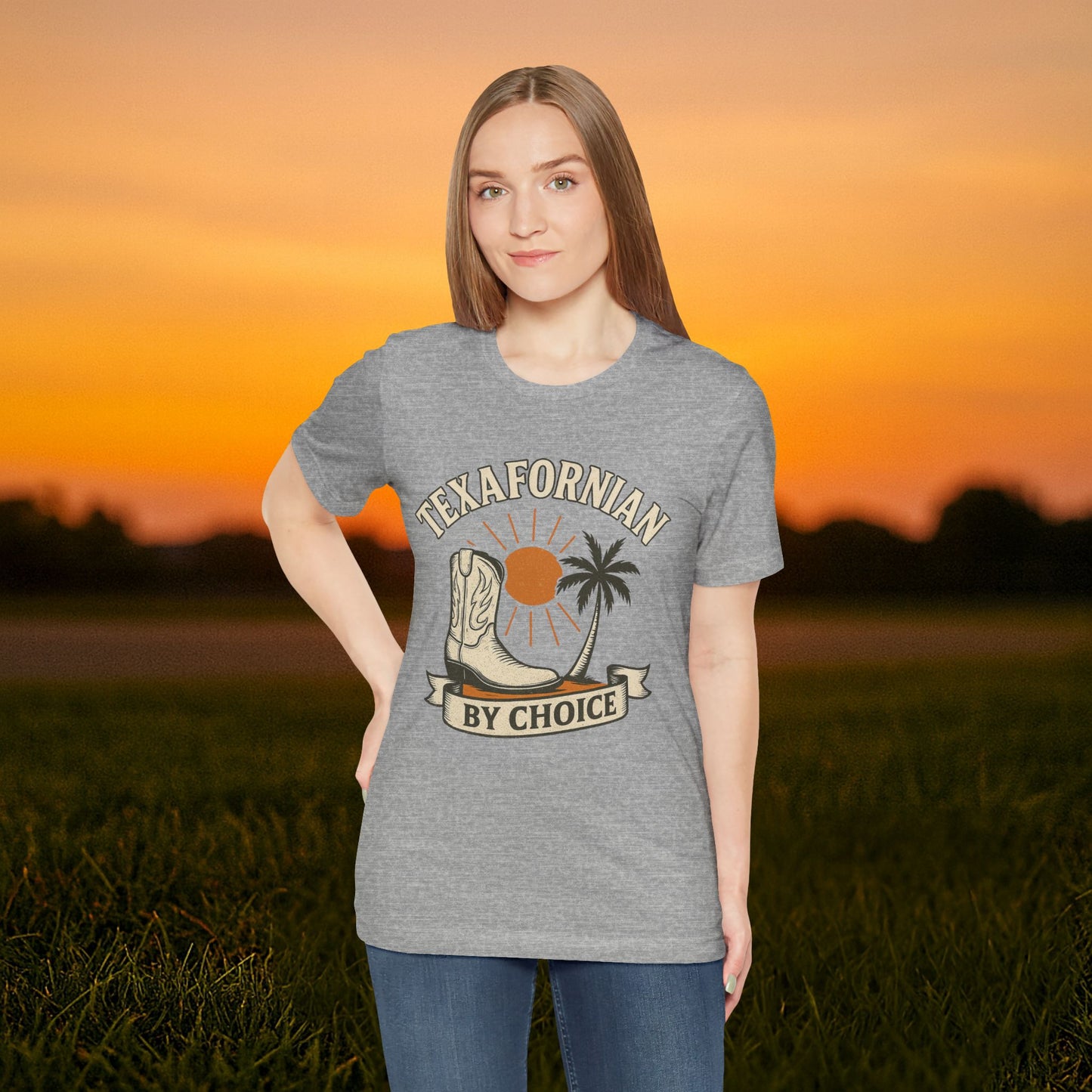 “Texafornian By Choice” Tee – (Vintage Cream Edition)