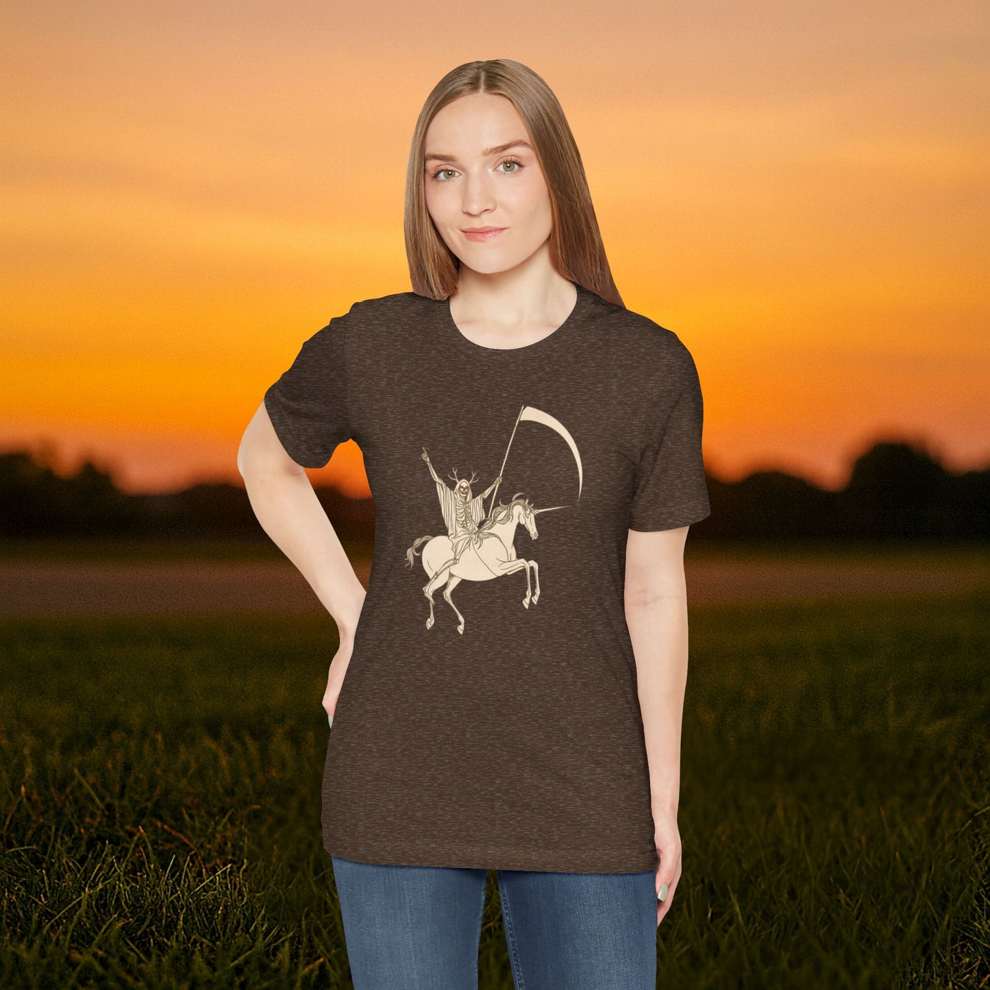 "Death Rides a Unicorn" Tee
