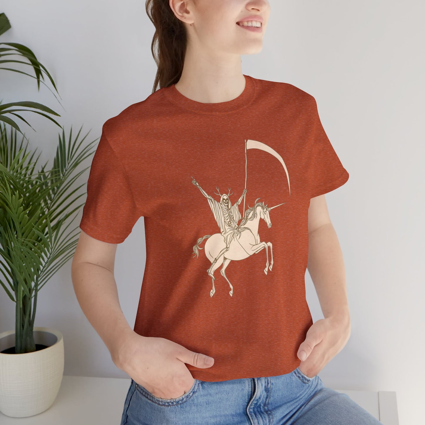 "Death Rides a Unicorn" Tee