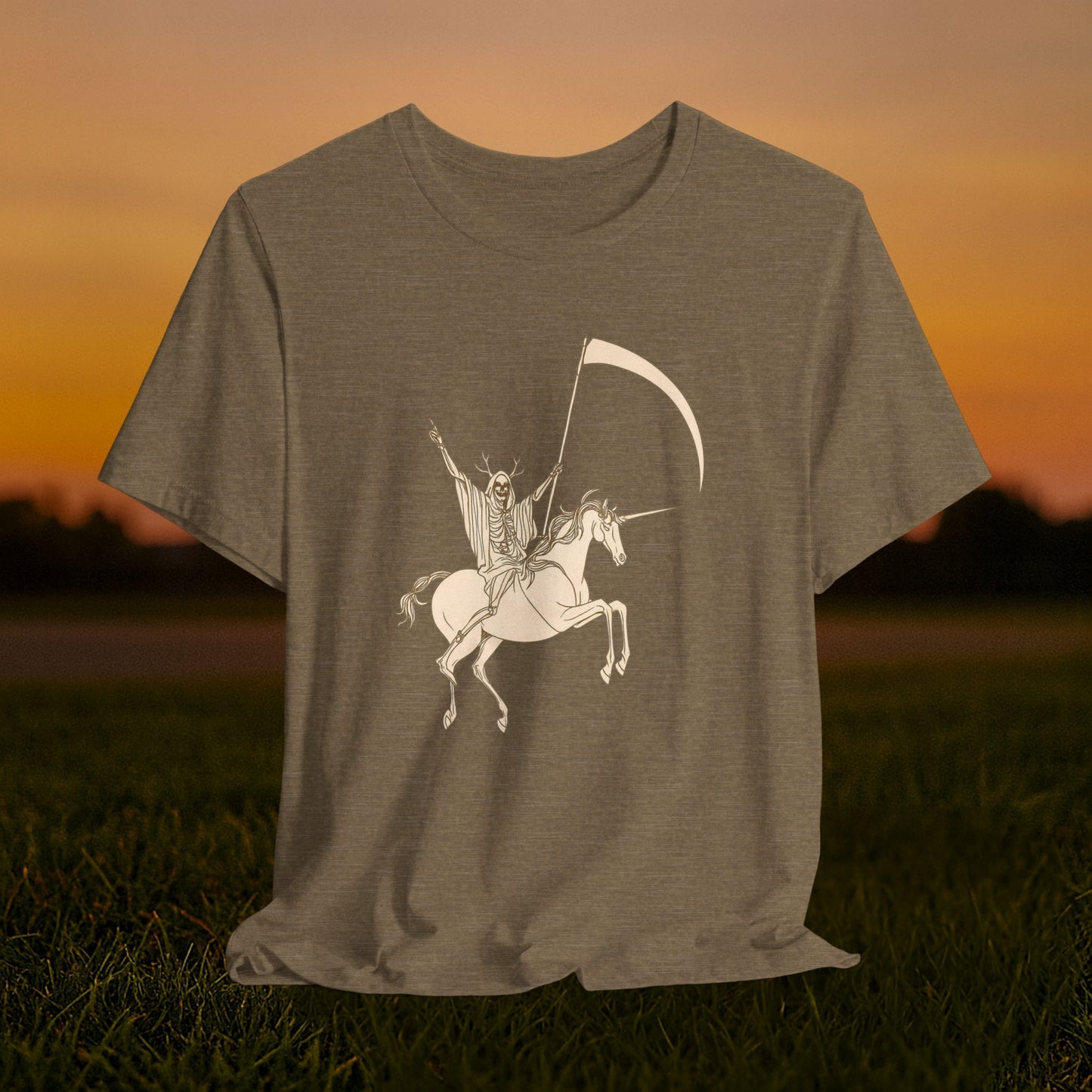 "Death Rides a Unicorn" Tee