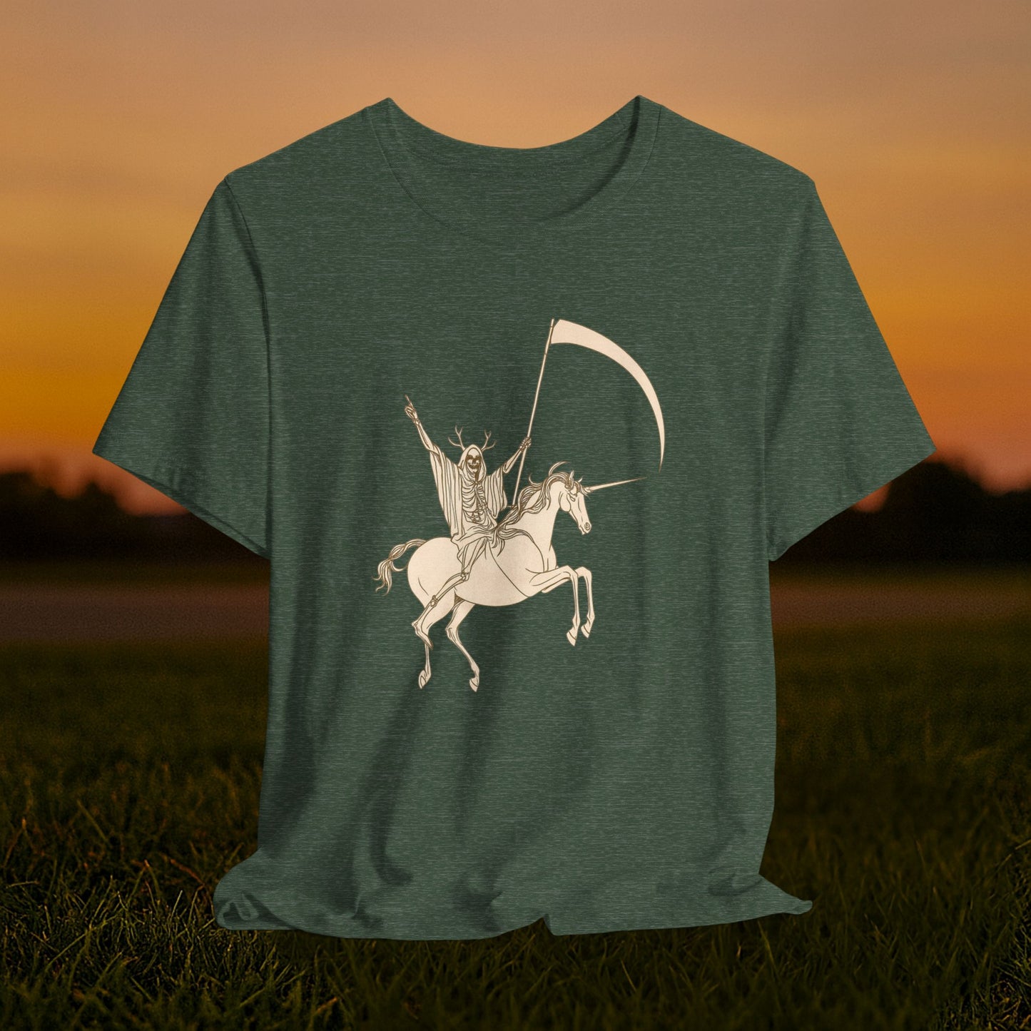 "Death Rides a Unicorn" Tee