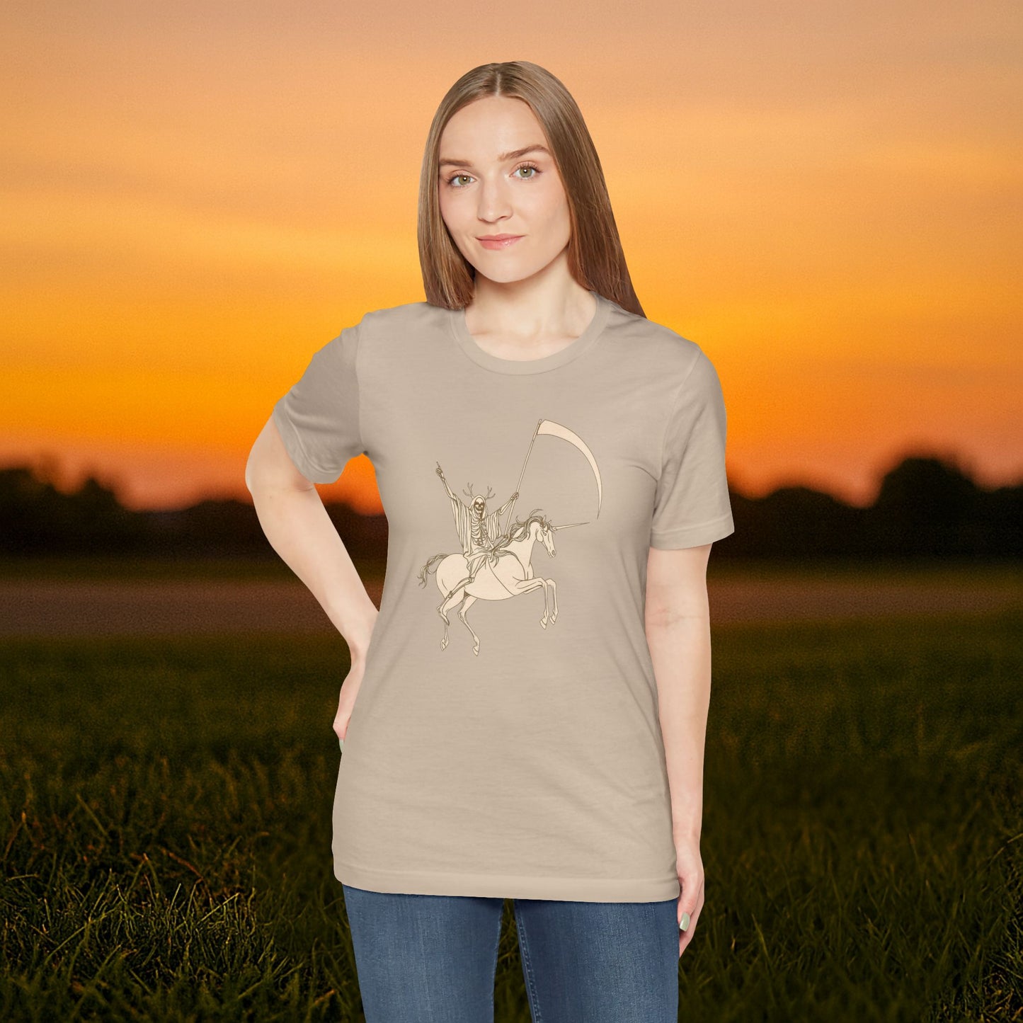 "Death Rides a Unicorn" Tee