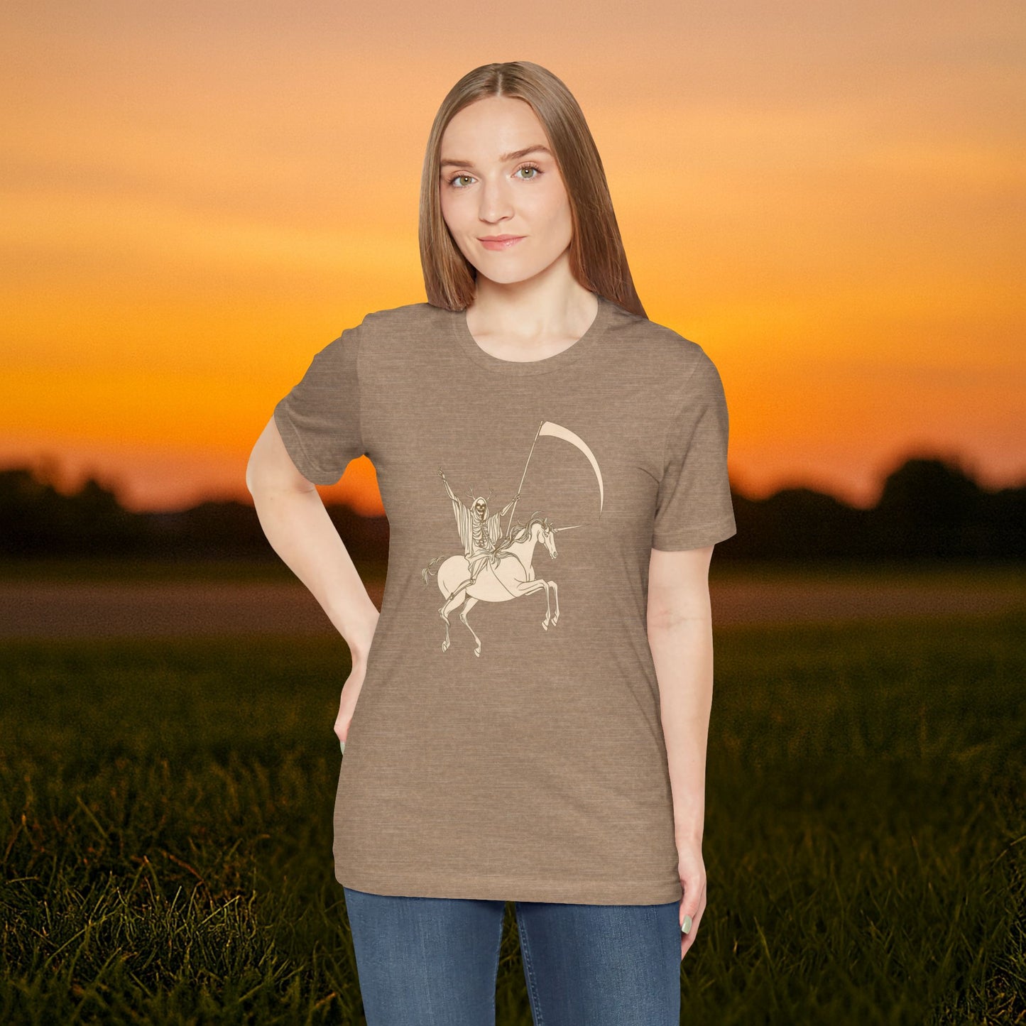 "Death Rides a Unicorn" Tee