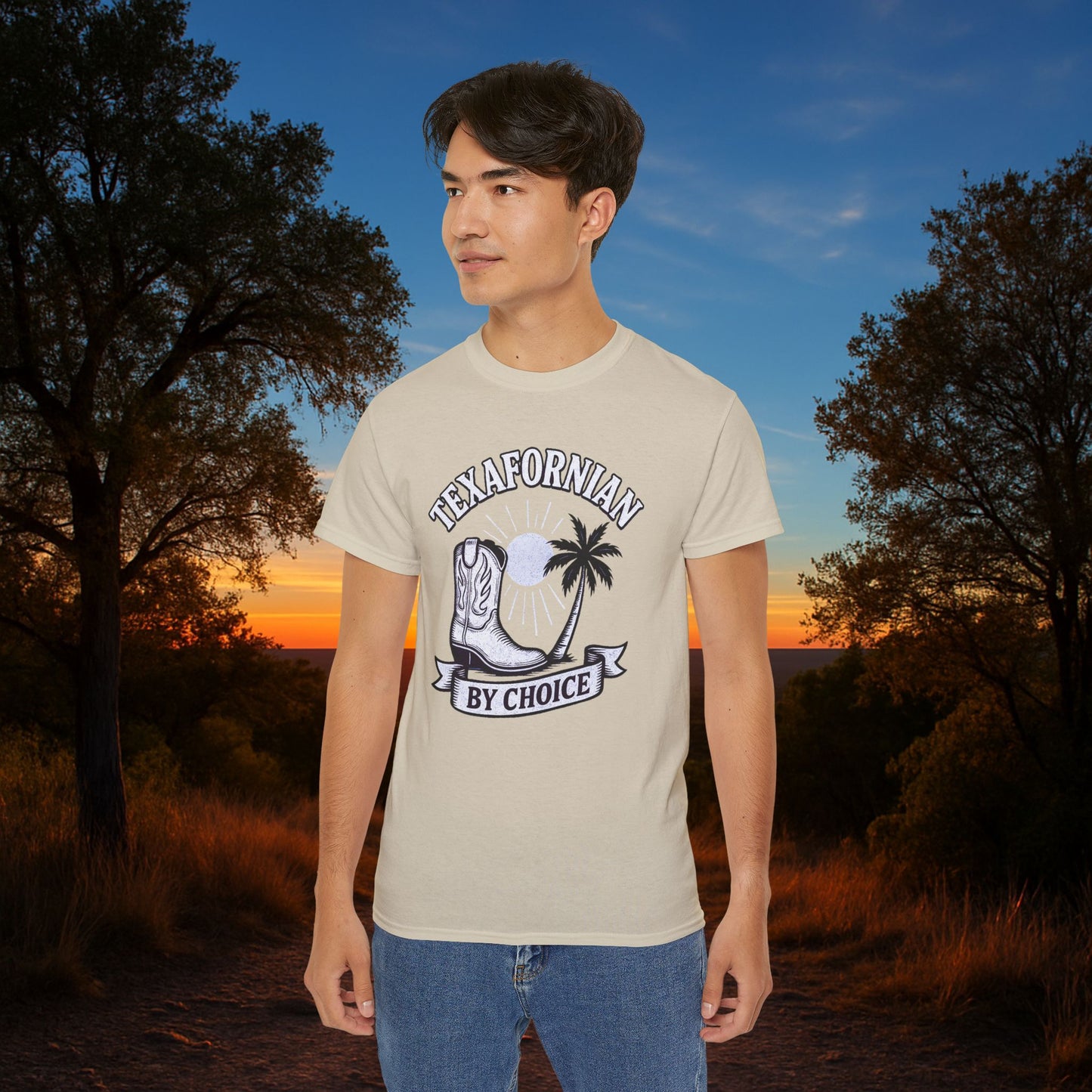 Texafornian By Choice" Tee - (Crispy White Edition)