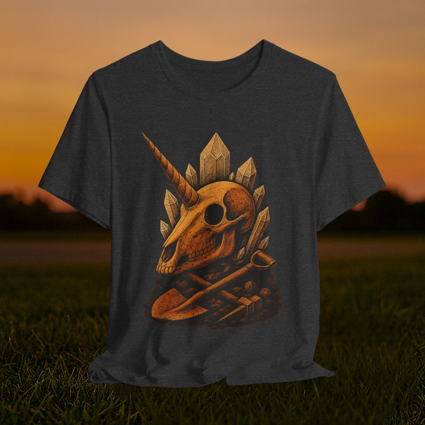 “Unearthed Unicorn Skull" Tee