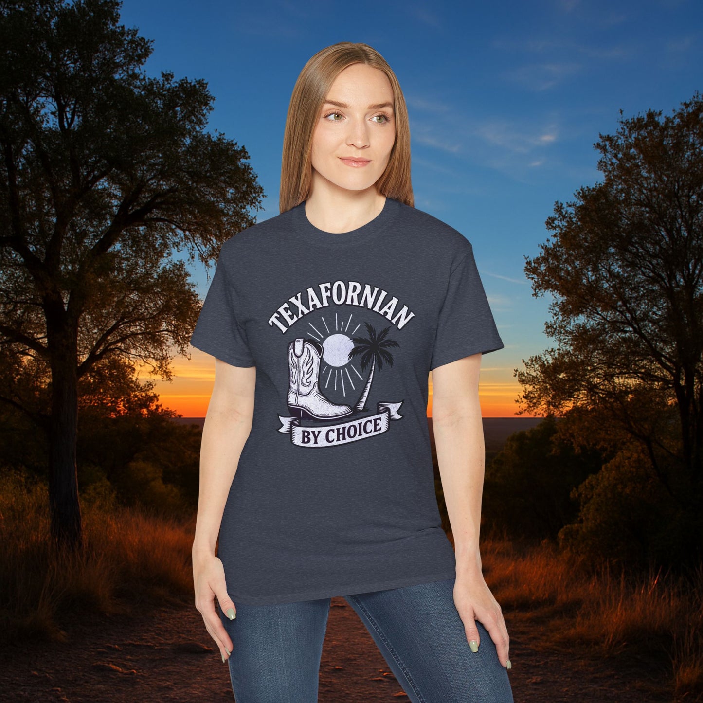 Texafornian By Choice" Tee - (Crispy White Edition)