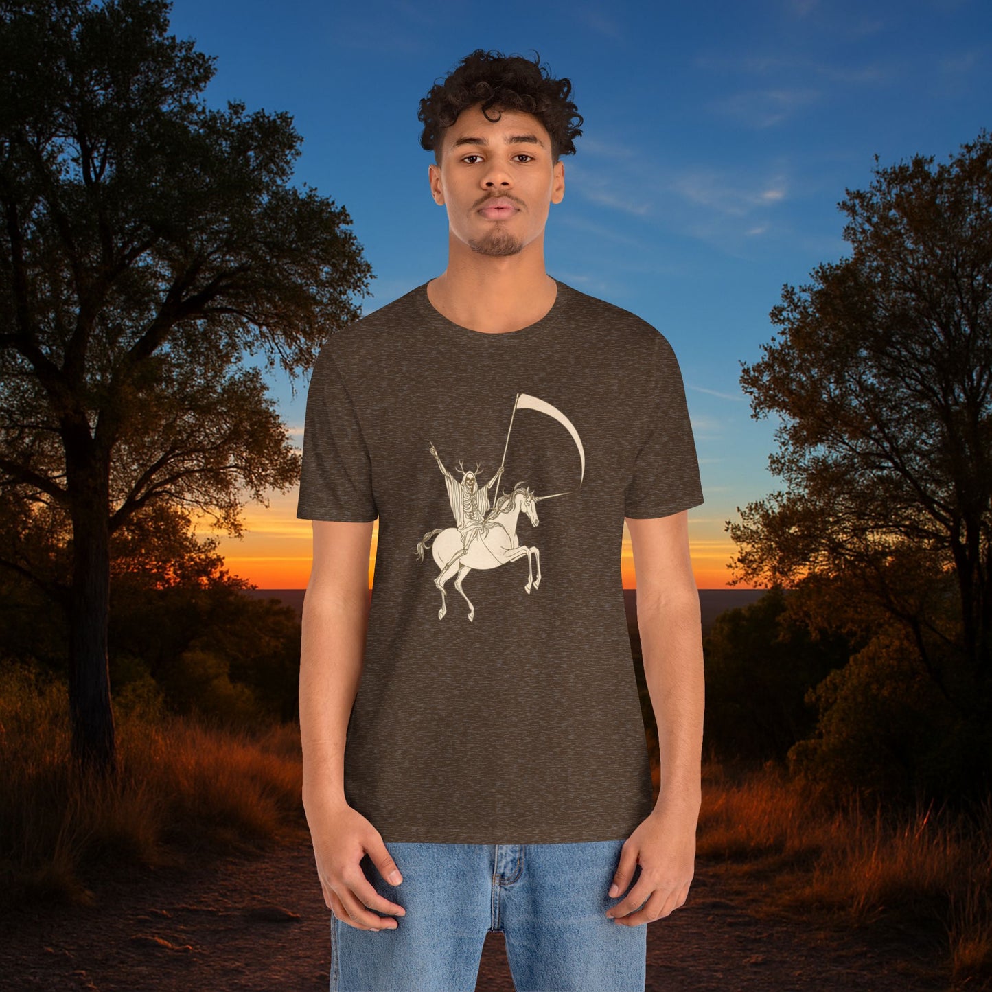 "Death Rides a Unicorn" Tee