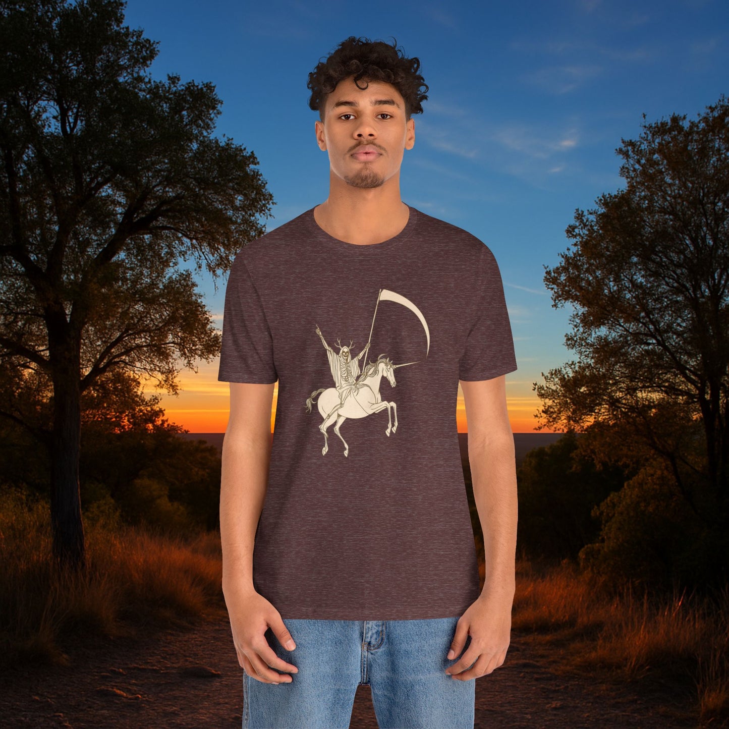 "Death Rides a Unicorn" Tee