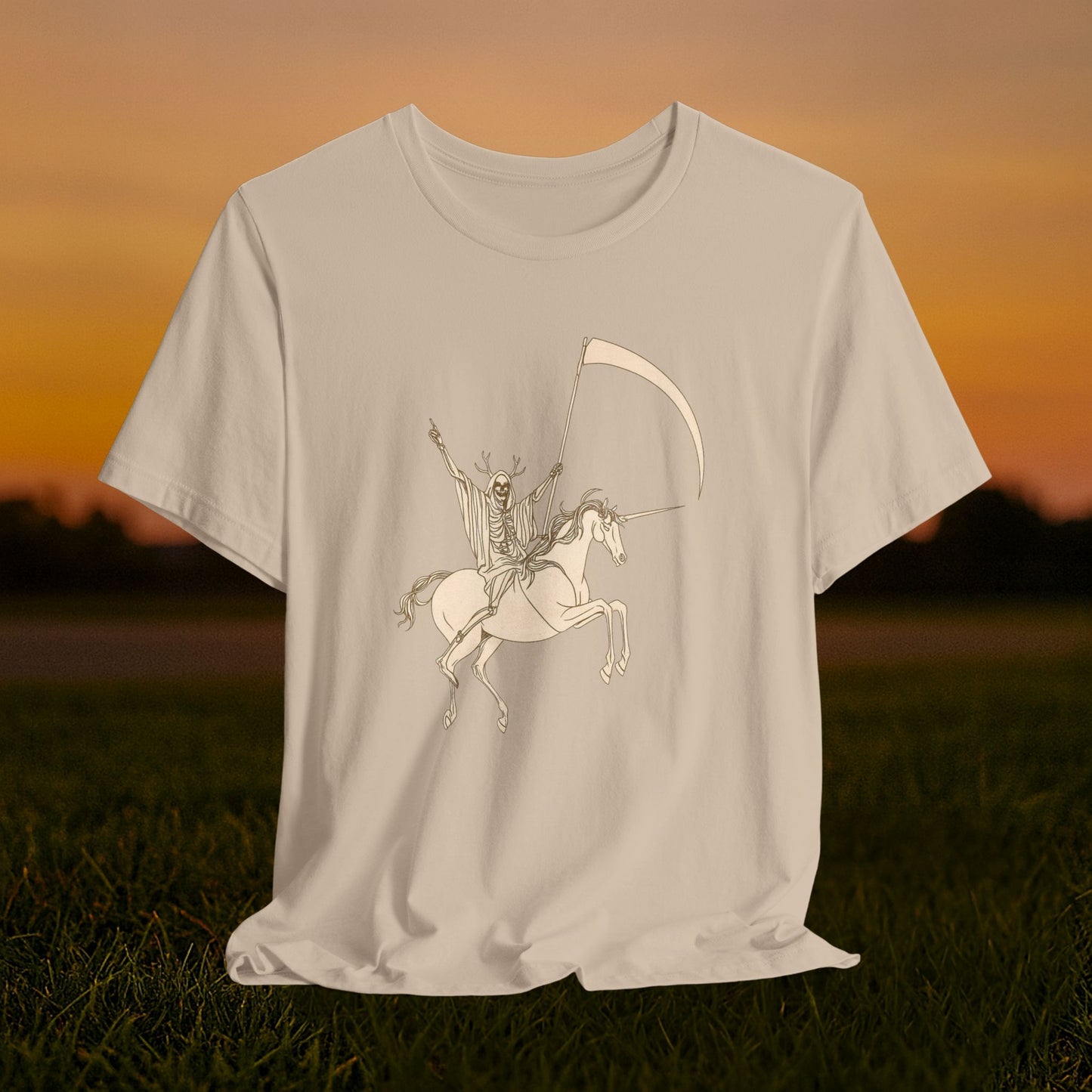 "Death Rides a Unicorn" Tee