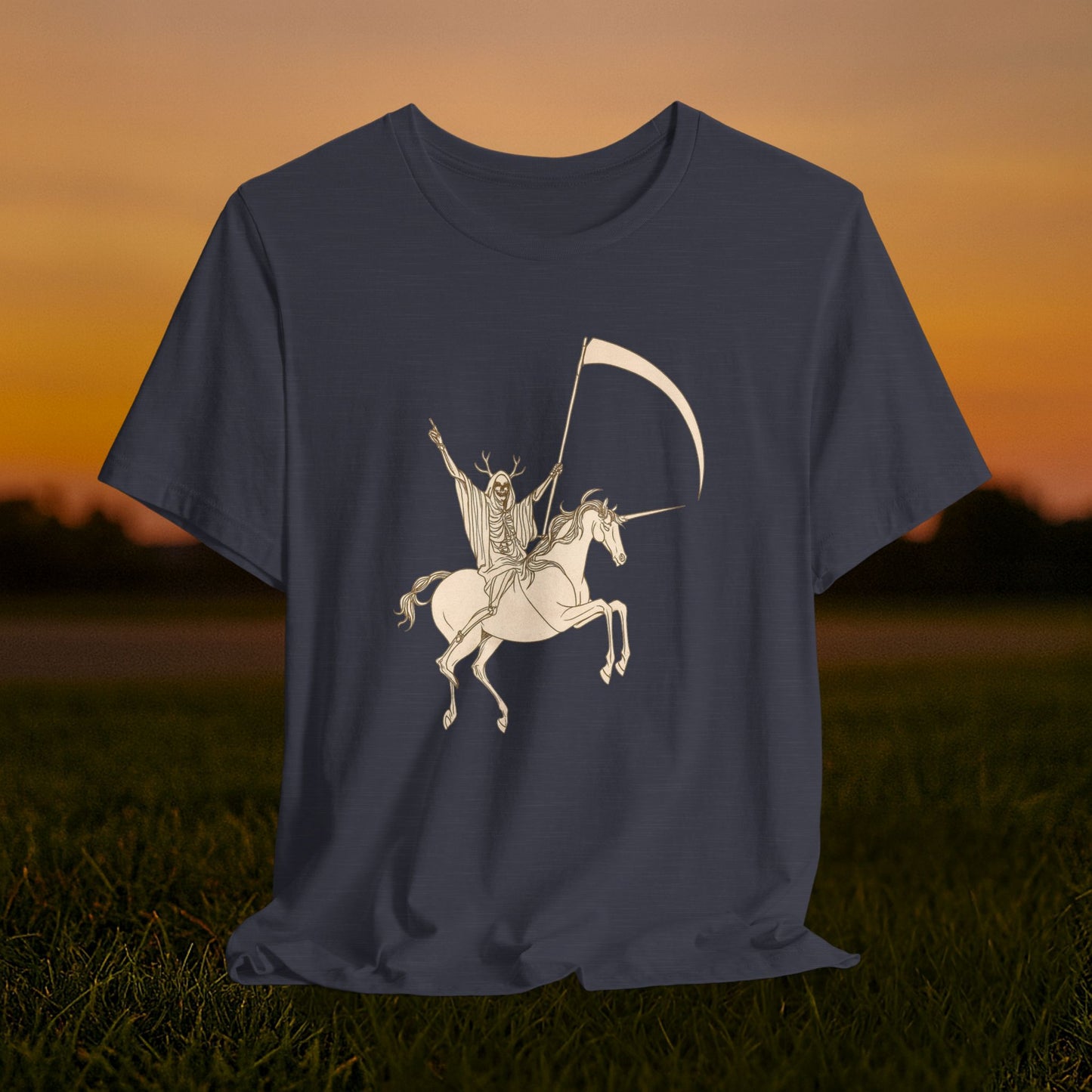 "Death Rides a Unicorn" Tee