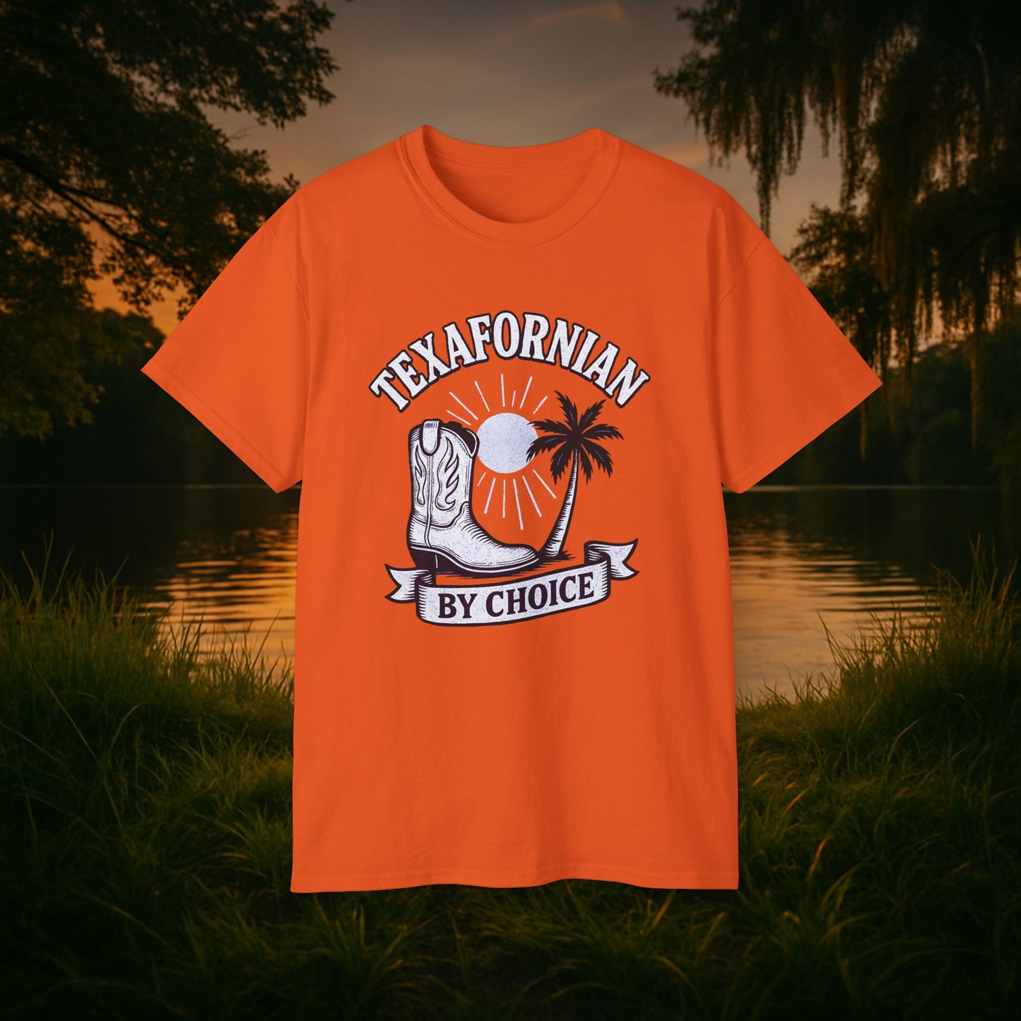 Texafornian By Choice" Tee - (Crispy White Edition)