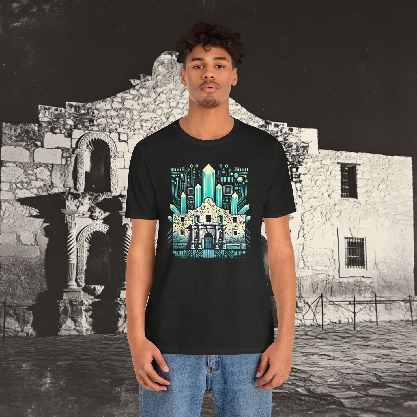 “Alamo Crystal Motherboard” Tee