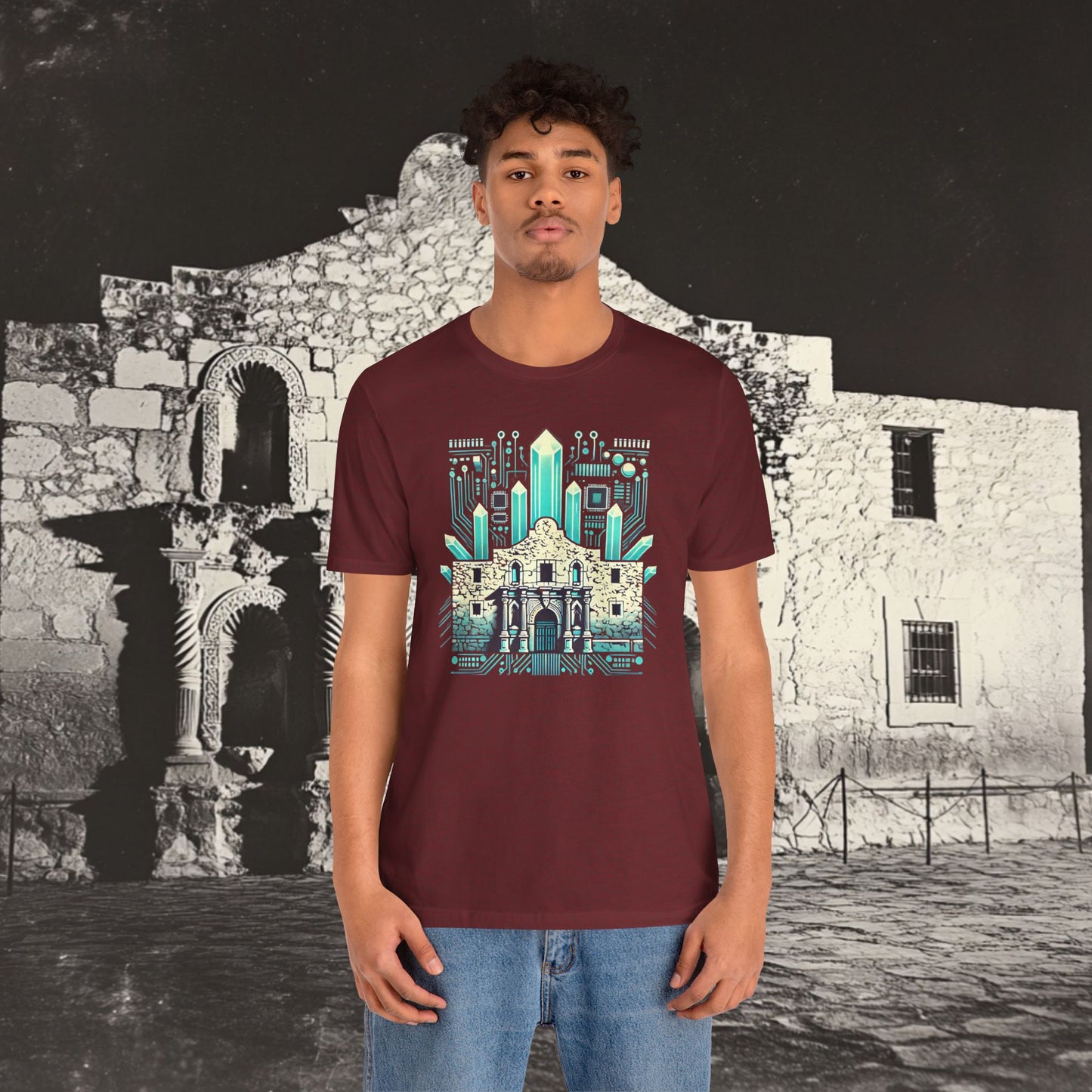 “Alamo Crystal Motherboard” Tee