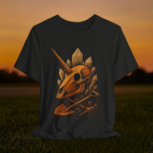 “Unearthed Unicorn Skull" Tee