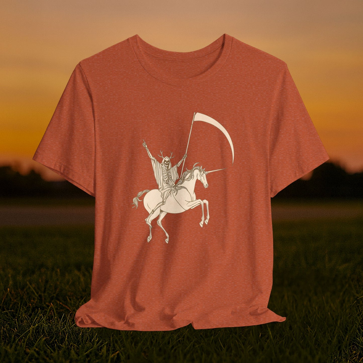 "Death Rides a Unicorn" Tee